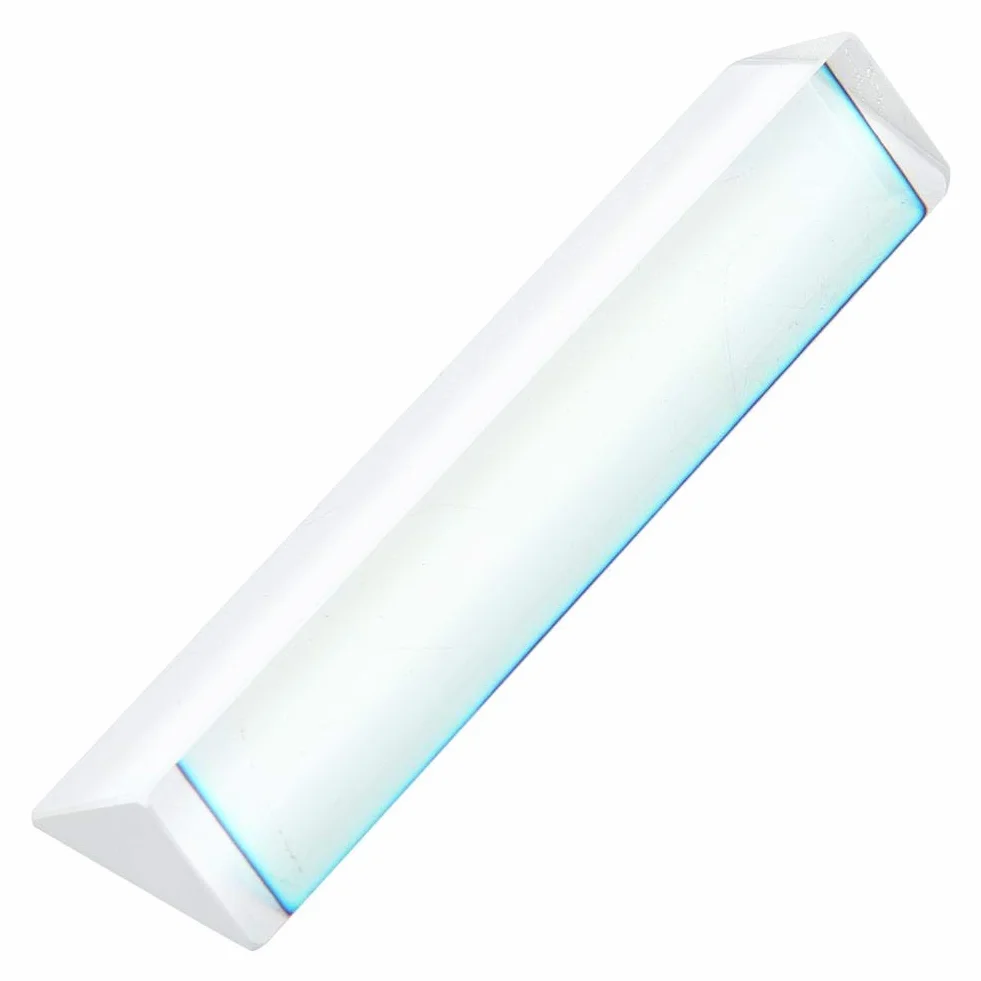 Optisches Glasprisma, K9 Optisches Glas-Dreiecksprisma Für Physikunterricht Und Labor, Rechtwinkliges Prisma (15 * 15 * 87)