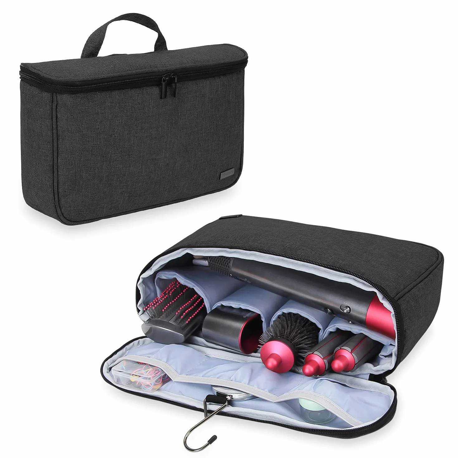 Teamoy Sac de Rangement pour Dyson Airwrap, Étui Portable, Noir