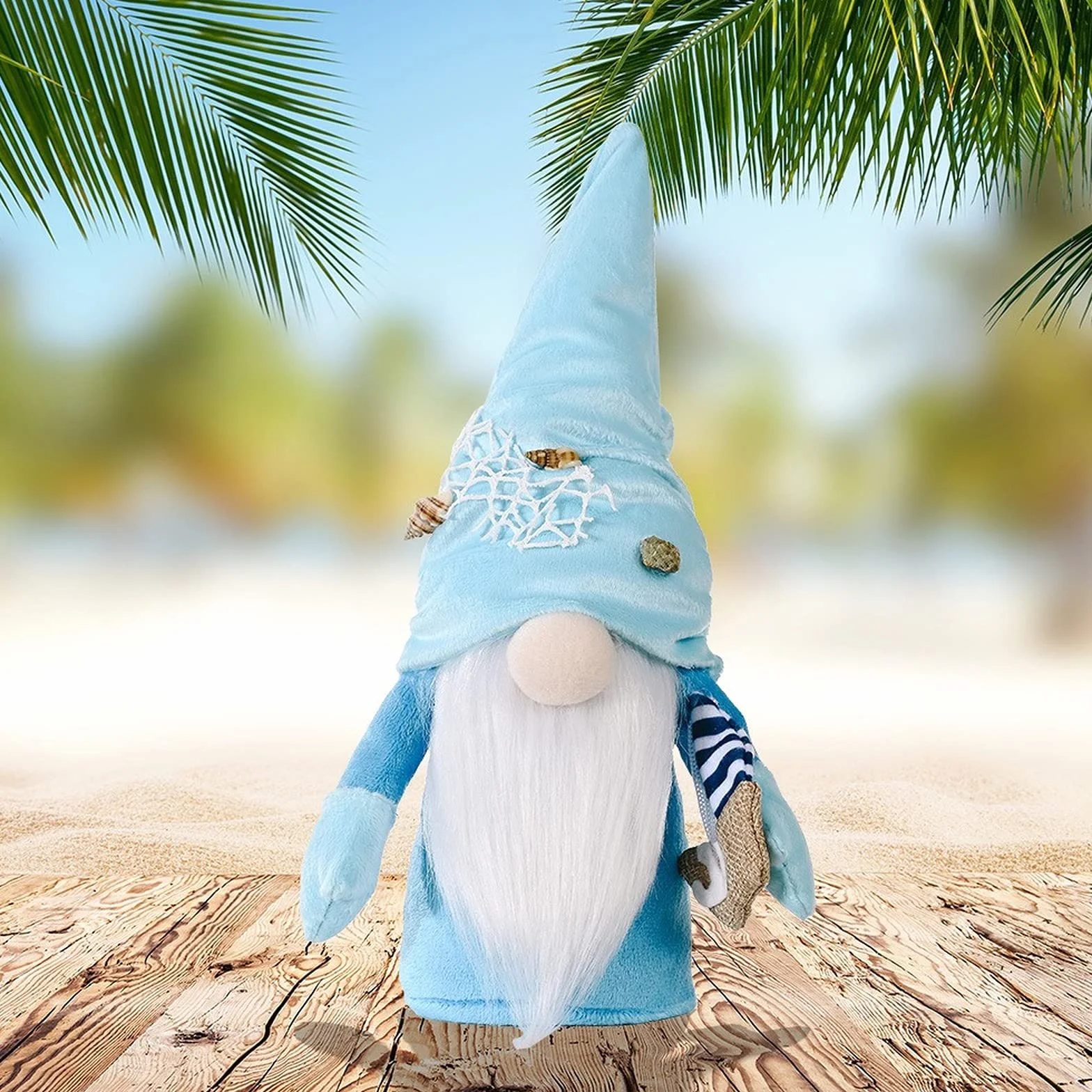 Peluche Nain de Mer Lot de 2 Figurine de Collection Décoration Fait à la Main Lutin Suédois