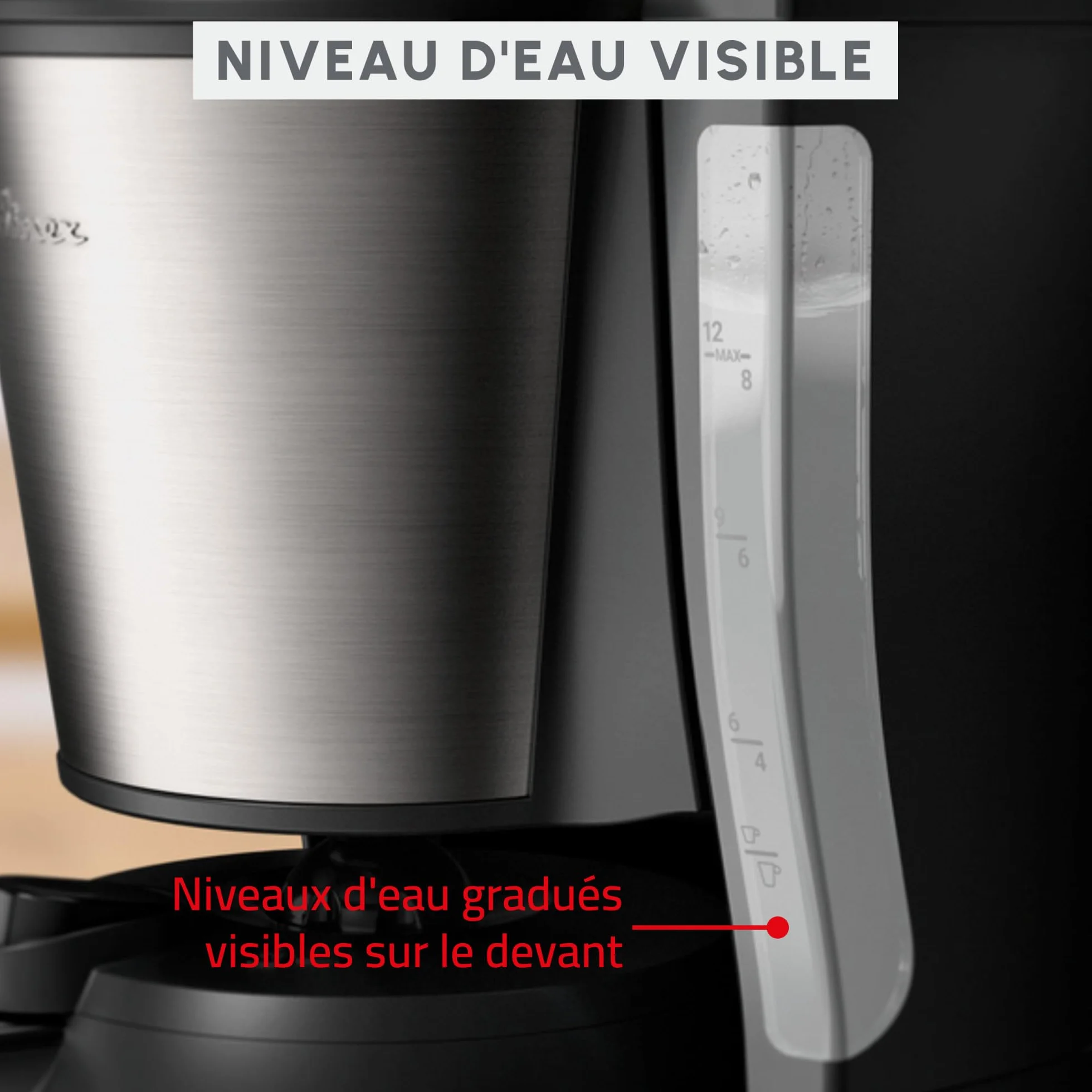 Moulinex Subito, Cafetière filtre avec verseuse isotherme, Capacité de 0,9L, 12tasses, FT5S0DE0