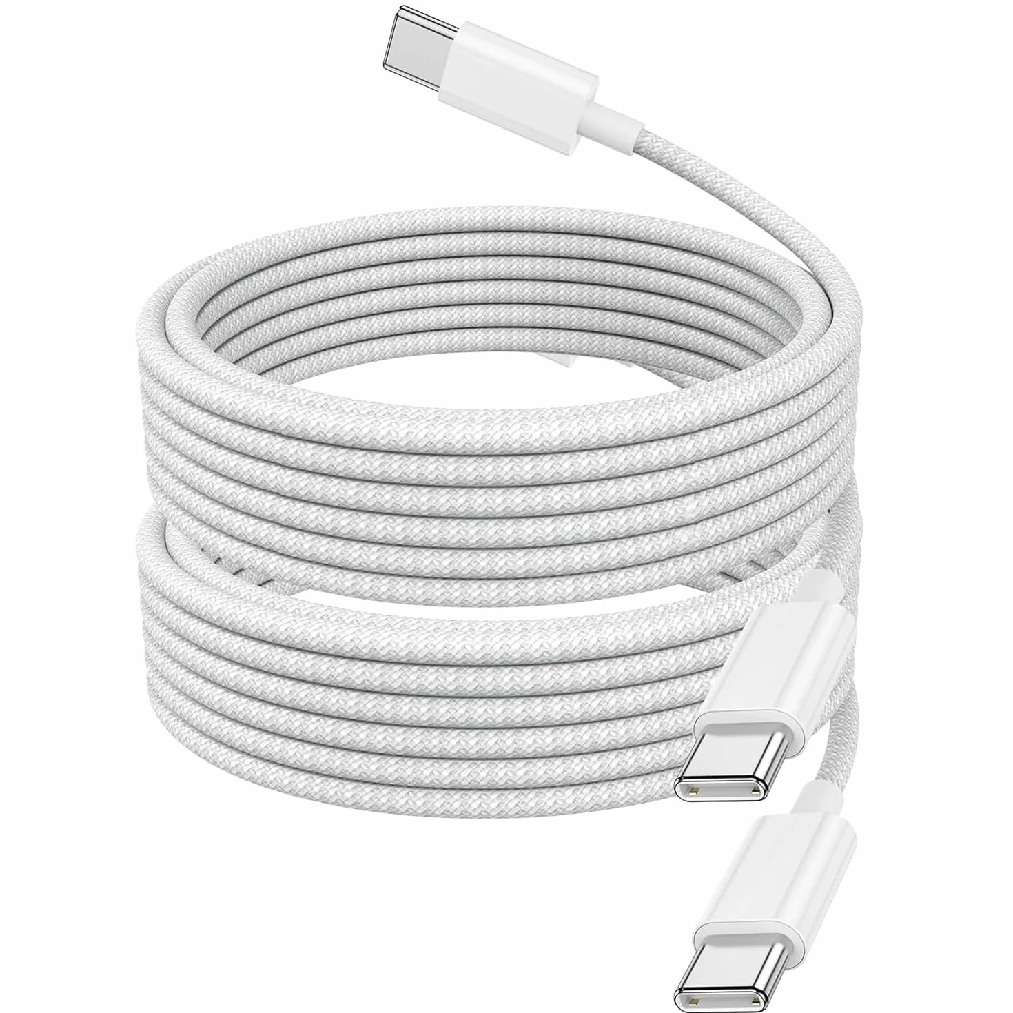 Câble USB C vers USB C 2m 60W Charge Rapide pour iPhone 16 15 Pro Max Pro Plus iPad Pro MacBook Air Pro Samsung Galaxy