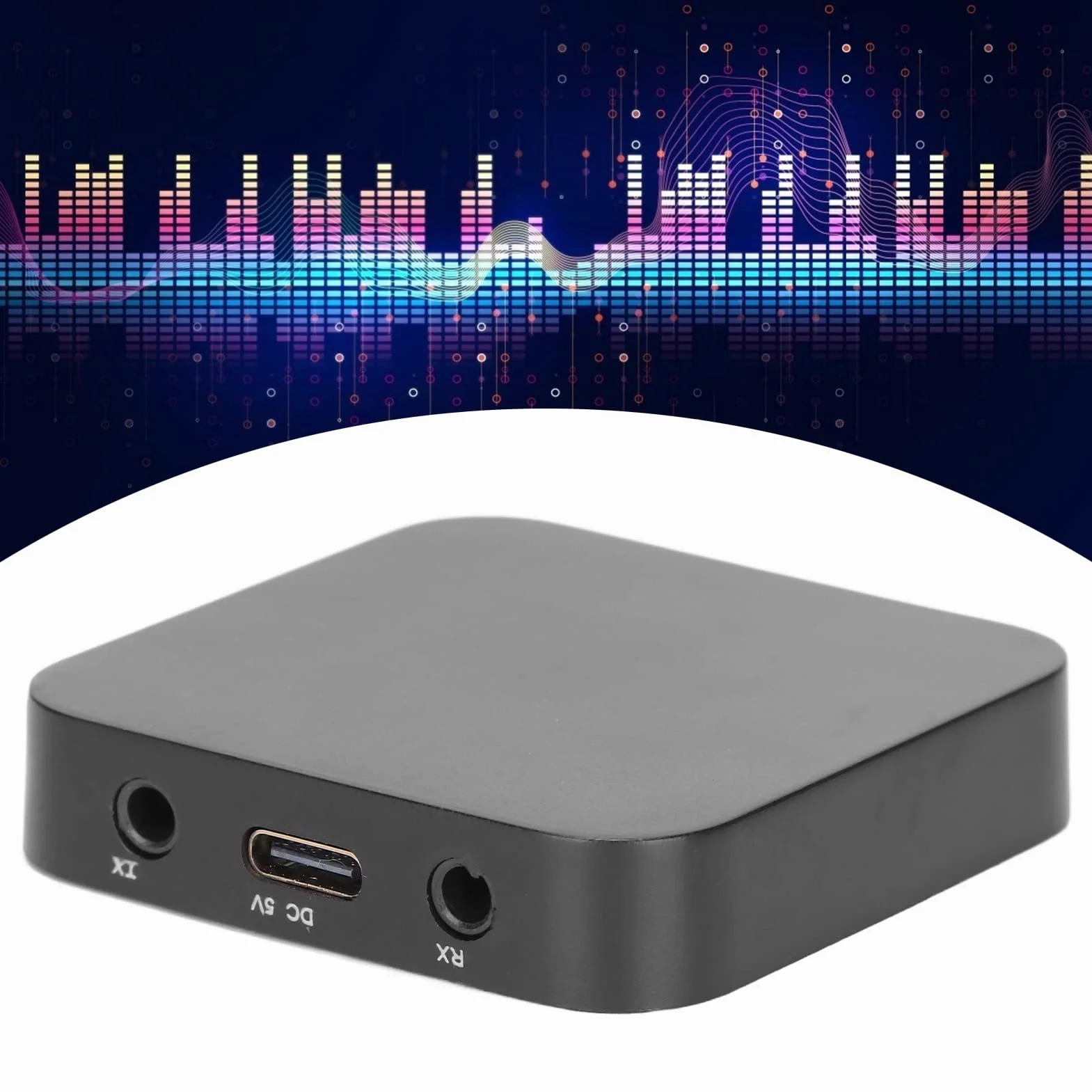 Odbiornik nadajnika Bluetooth 5.0, 2 w 1 bezpłatnie do wysyłania i odbierania różnych sygnałów, technologia o niskim opóźnieniu Obsługa strumieniowego przesyłania dźwięku w czasie rzeczywistym Nadaje