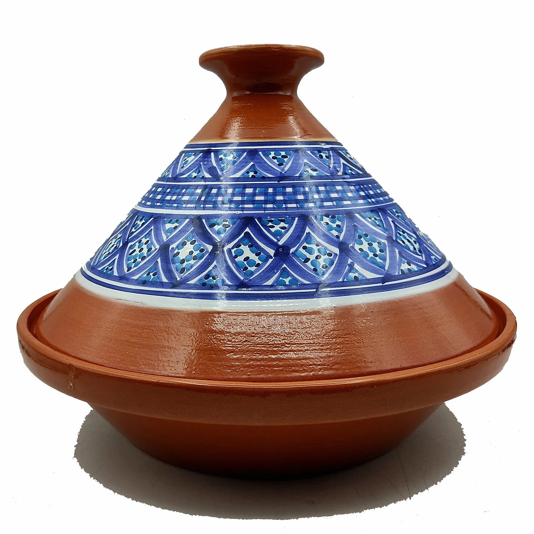 Generico Tajine en terre cuite Marocain Tunisien XL 32 cm multicolore