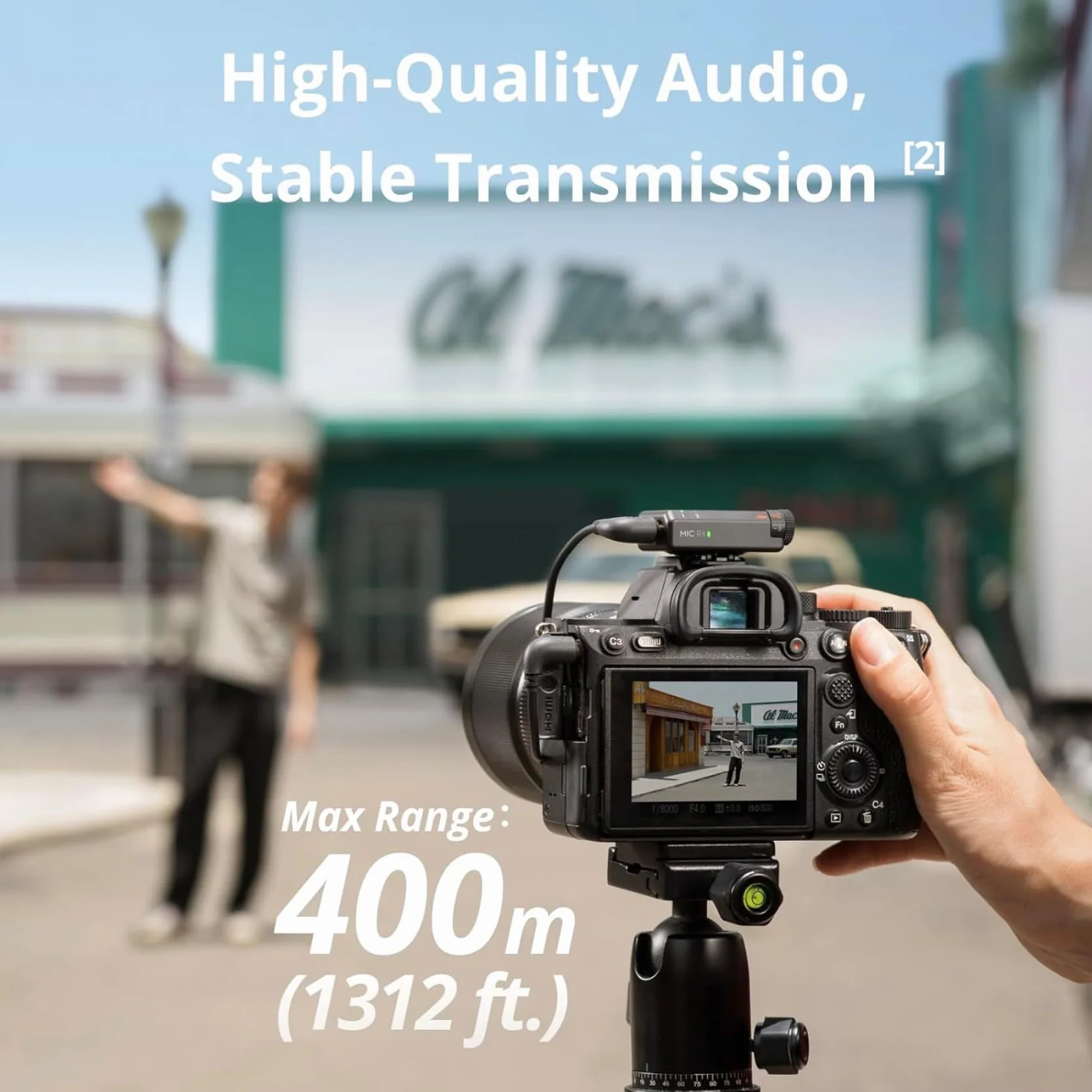 DJI Mini mikrofon (2 TX + 1 RX + etui ładujące), ultralekki, HQ Audio, 48 godzin użytkowania, redukcja szumów, automatyczny limit, bezprzewodowy mikrofon do kamery/iPhone'a/Androida, vlog, streaming