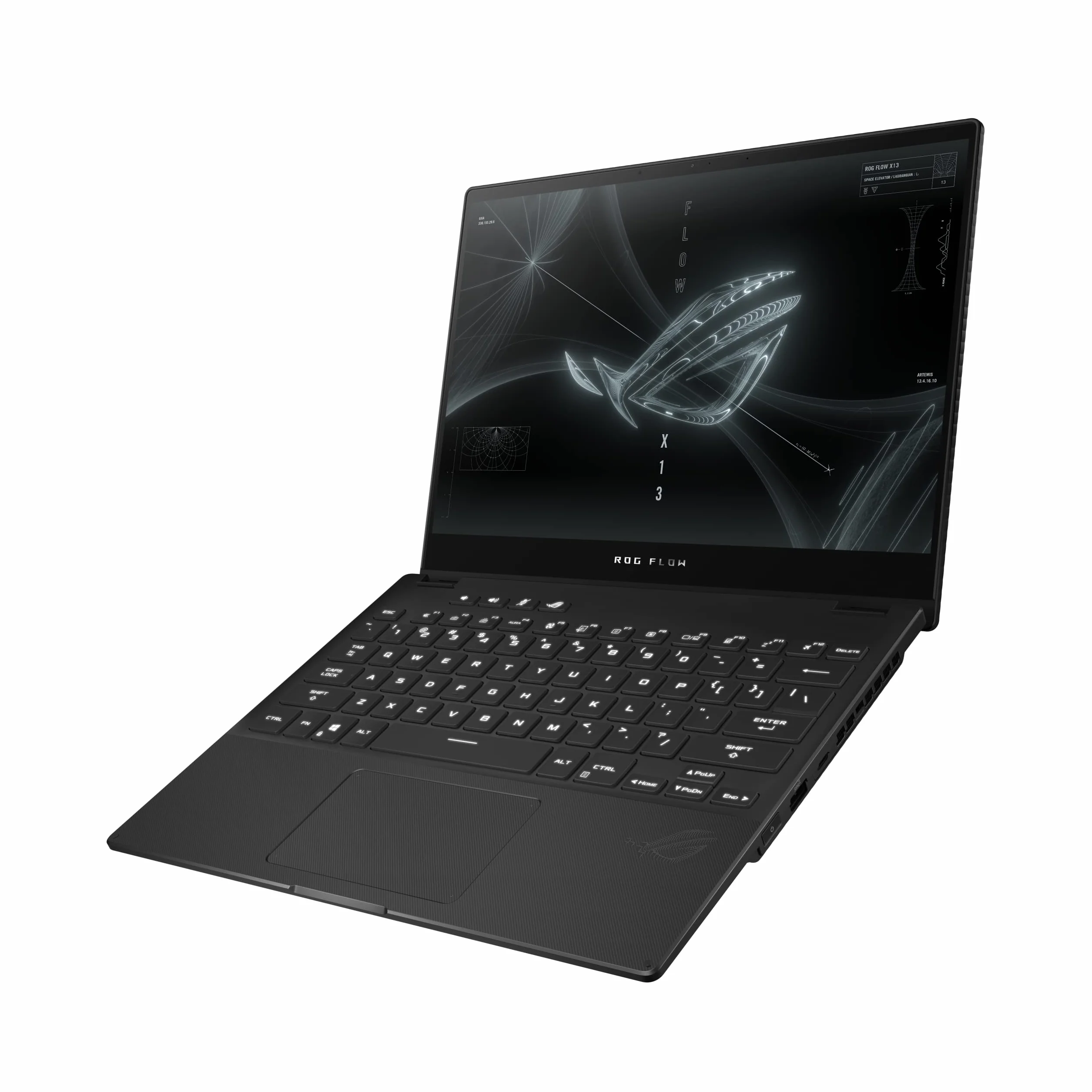 ASUS ROG Flow X13 Convertible Laptop | wyświetlacz 13,4" 16:10 120 Hz FHD+ | AMD R7-6800HS | 16 GB RAM | 512 GB SSD | AMD Radeon 680M | Windows 11 | klawiatura QWERTZ | Off Black | ekran dotykowy