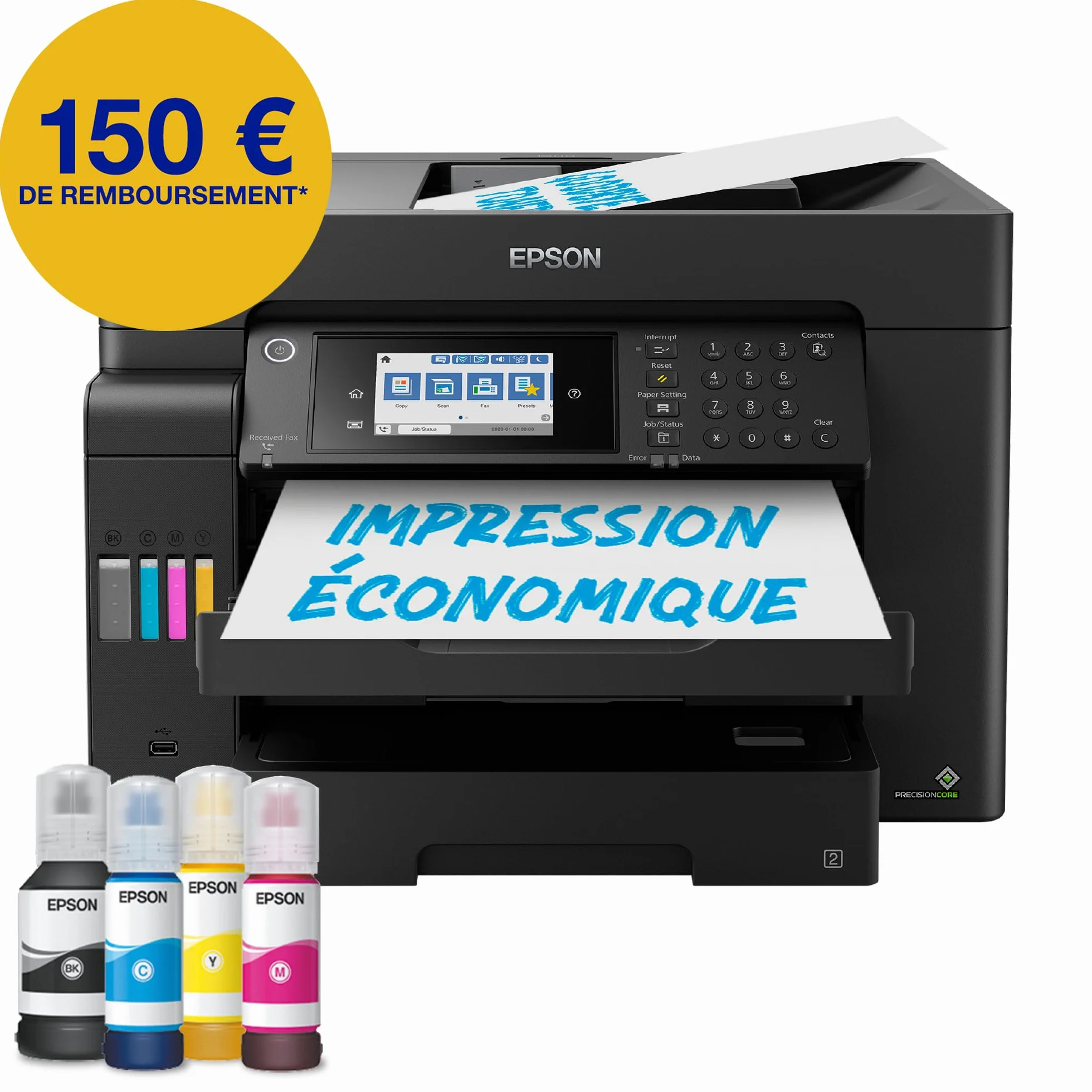 Epson EcoTank ET-16605 A3+ Imprimante Wi-Fi Fax Réservoirs Encre
