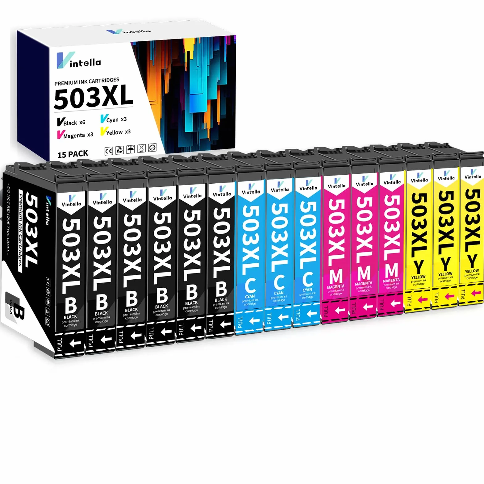 Cartouche d'encre Epson 503XL Multipack 15 pièces pour XP-5200 XP-5205 WF-2960 WF-2965