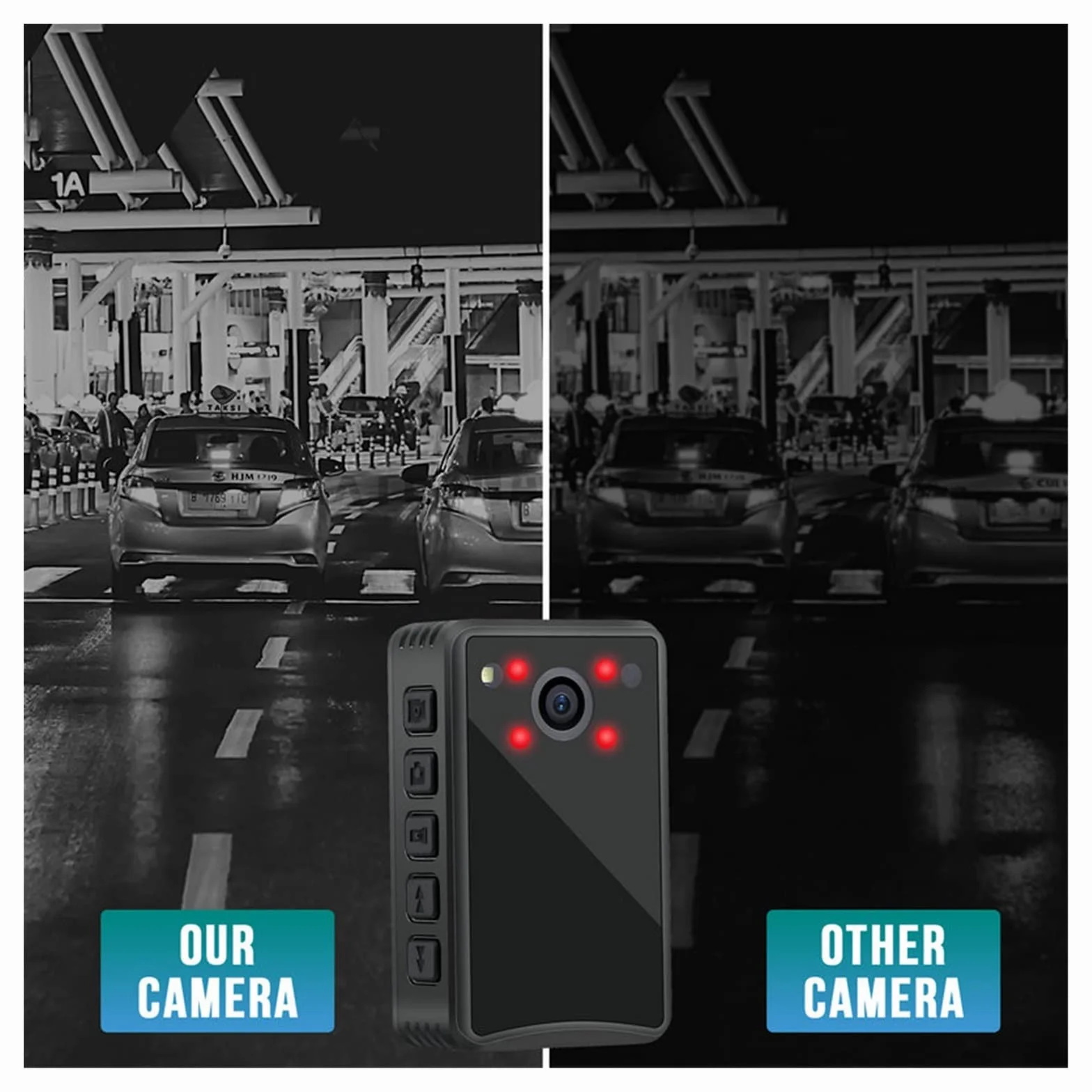 A23 Police Body Camera HD 1080P DVR Video Security Cam IR Night Vision Mini kamery z 14 H długi czas pracy na baterii nagrywania(With 64GB TF Card)