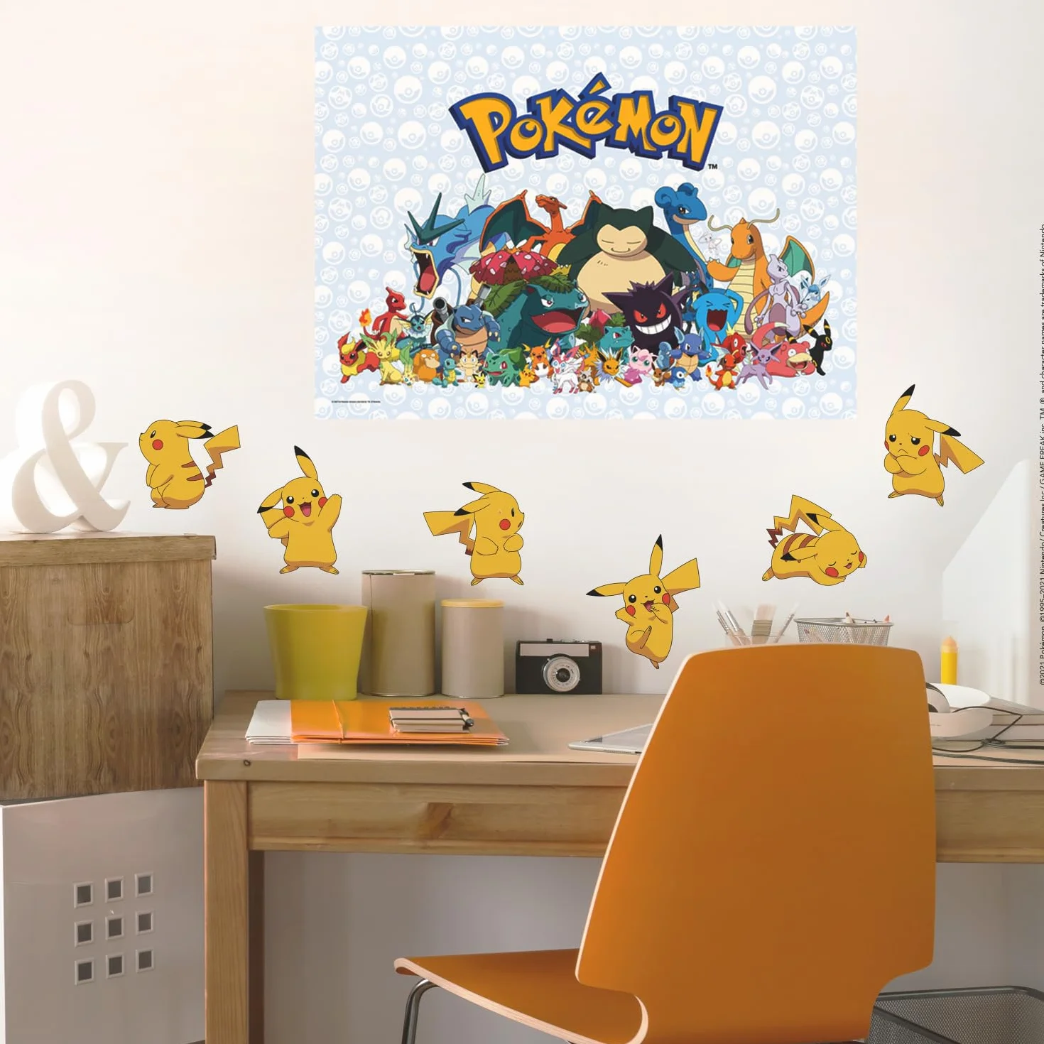 RoomMates RMK3596SCS Autocollants muraux Pokémon Pikachu