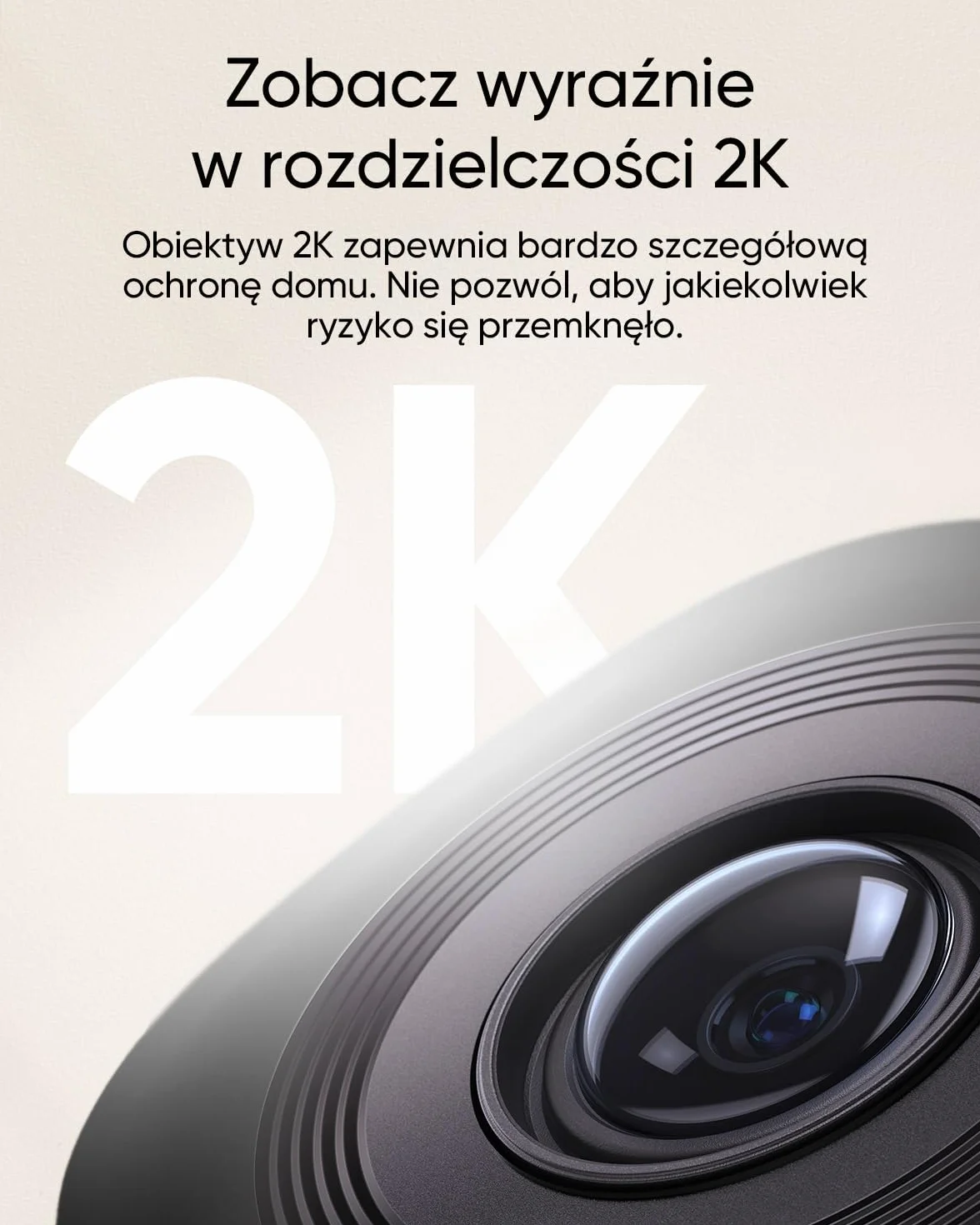 Kamera wewnętrzna eufy Security C220, kamera monitorująca o rozdzielczości 2K, obracana i pochylana o 360°, przewodowa wewnętrzna kamera monitorująca z Wi-Fi, wykrywanie ludzi AI