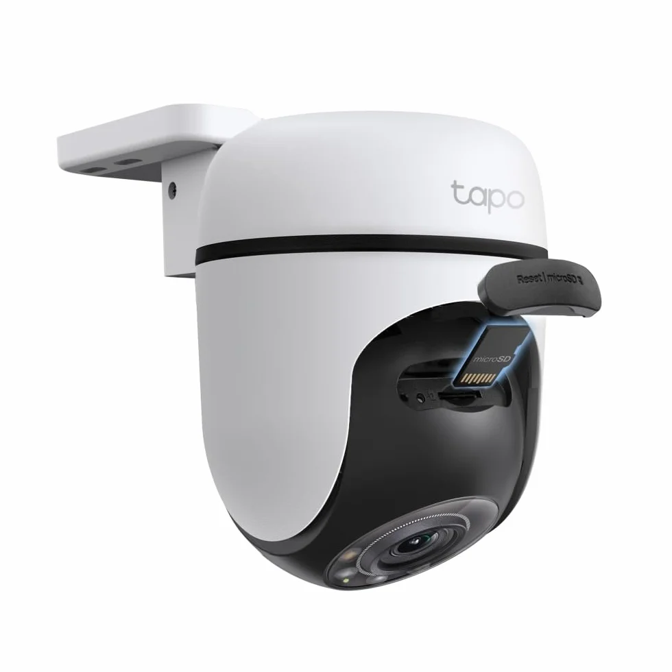 Tapo C510W (2 sztuki) Zewnętrzna kamera WiFi 2K 3 MP, widzenie 360 °, kolorowe widzenie nocne, kamera monitorująca IP, czujnik ruchu, wodoodporna IP65, dwukierunkowy dźwięk, Alexa, 2 sztuki
