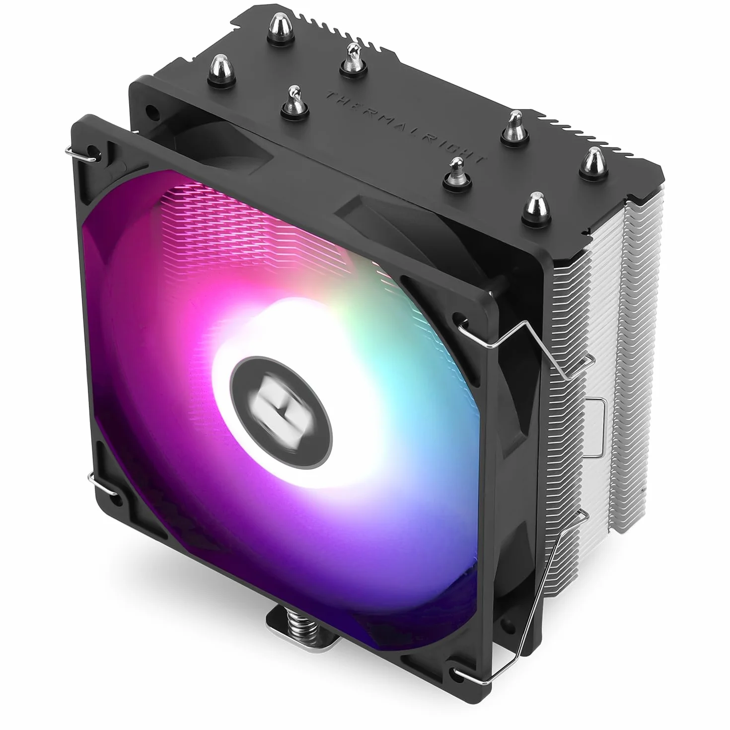 Thermalright Assassin X 120R SE V2 CPU chłodnica powietrza, 4 rury grzewcze, TL-C12C-L V2 PWM cichy wentylator CPU z łożyskiem S-FDB, do AMD AM4 AM5/Intel LGA 1700/1150/1151/1200, stały kolor lampy