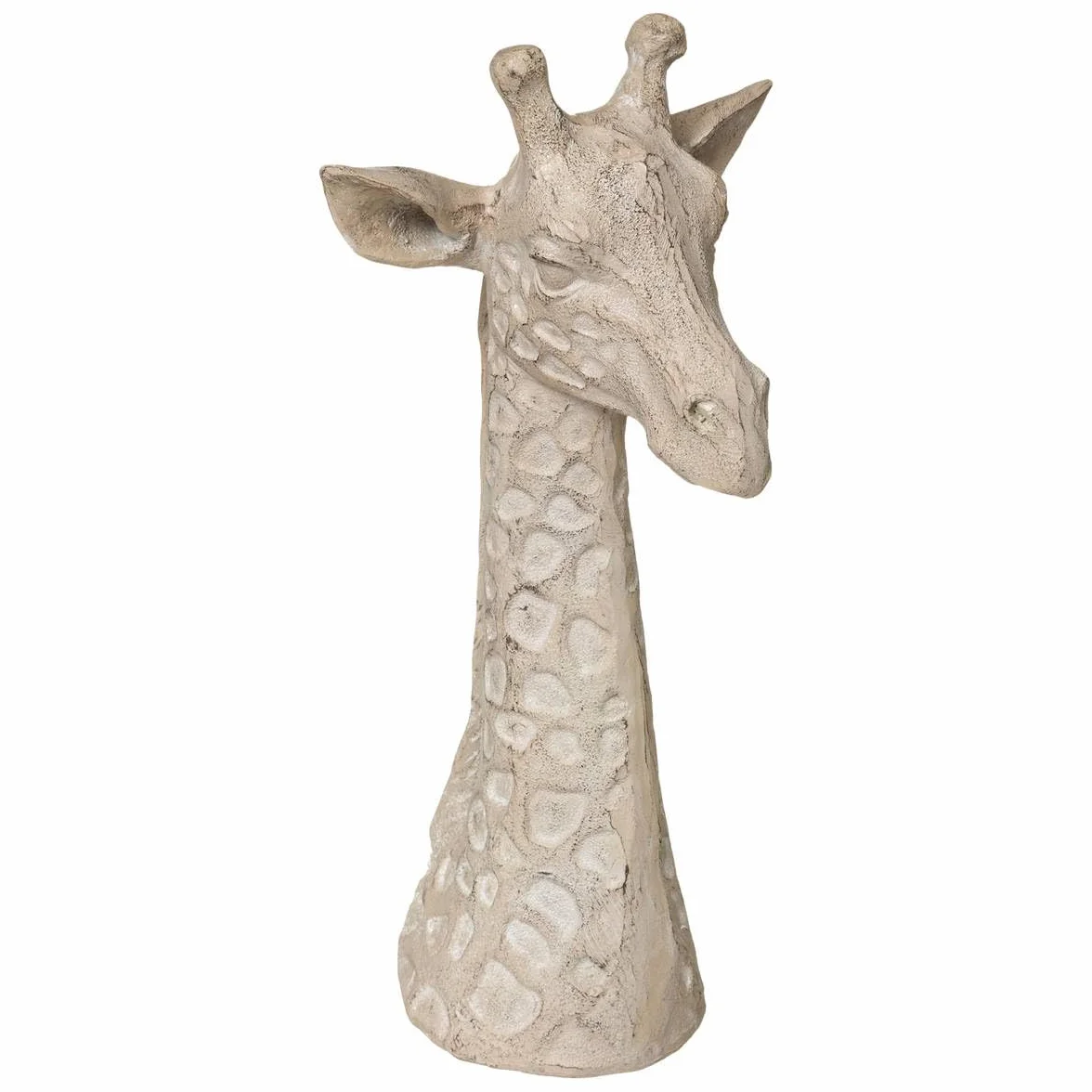 Atmosphera Statuette Tête de Girafe H32 cm Noir