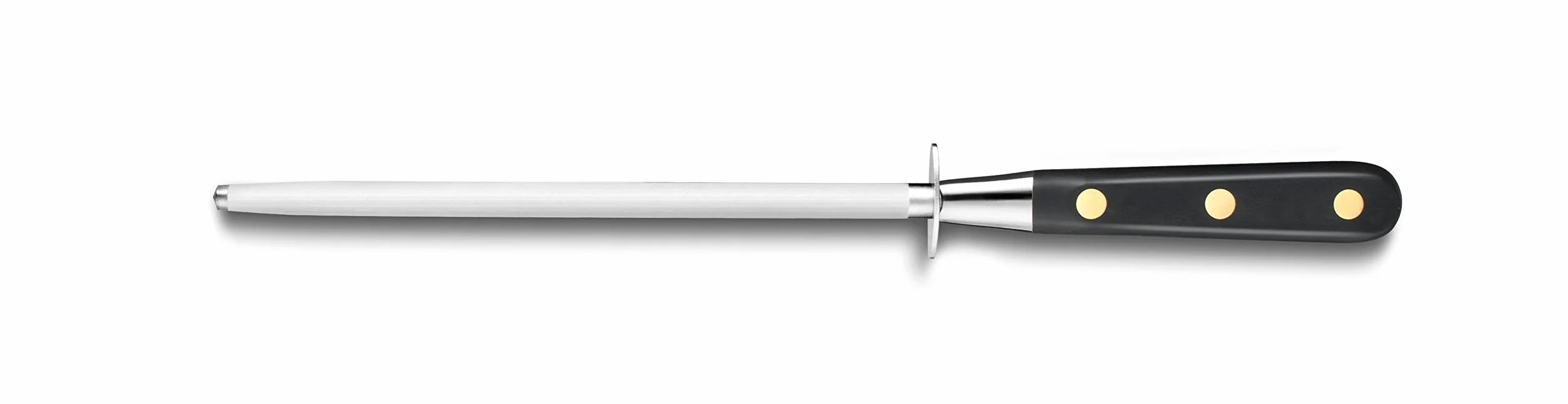 LION SABATIER - Fusil à Aiguiser IDEAL 20 cm - Mèche Ronde Haute Résistance : Affûte, Aiguise et Ravive vos Lames et Couteaux - Entretien Quotidien - Fabriqué à Thiers - 70g