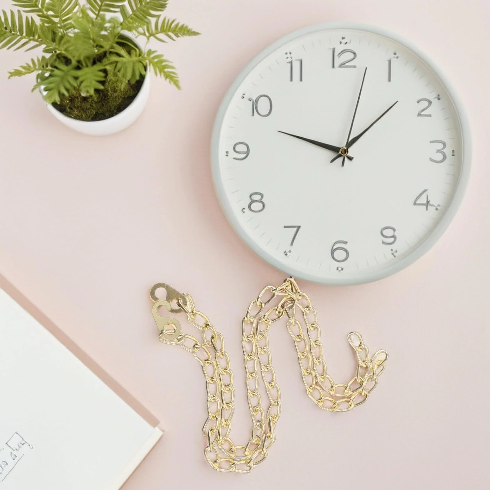 Healvian Chaînes de Poids en Métal Doré pour Horloge Mécanique et Coucou Lot de 4 Pièces