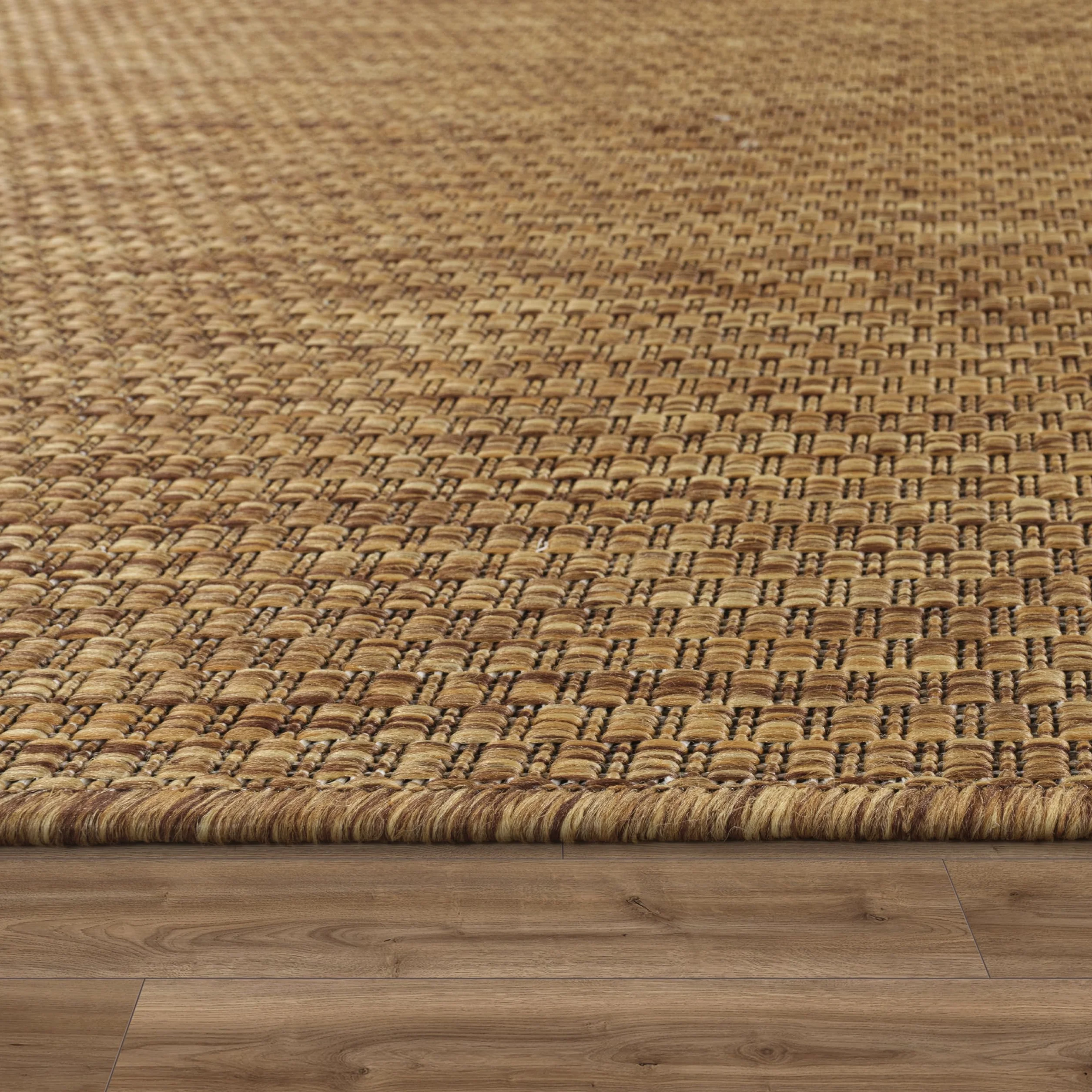 Paco Home Tapis Intérieur Et Extérieur Balcon Terrasse 160x220 cm Café