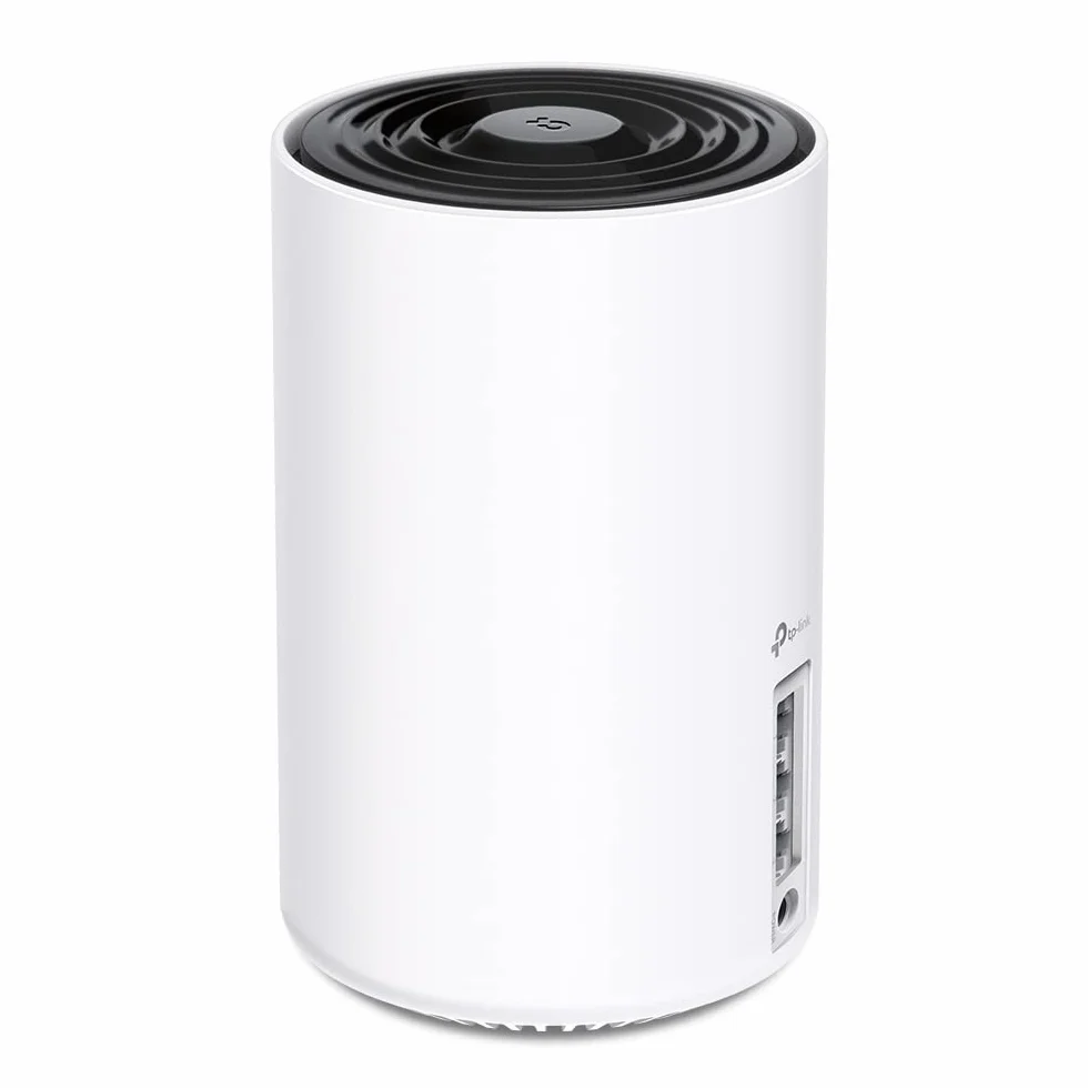 TP-Link Deco XE75 System Mesh WiFi 6E – AXE5400 Trójzakresowa Sieć (6 GHz: 2402 Mb/s + 5 GHz: 2402 Mb/s + 2.4 GHz: 574 Mb/s), Zasięg do 670 m², Sztuczna Inteligencja Mesh, HomeShield, Zestaw 3 szt.