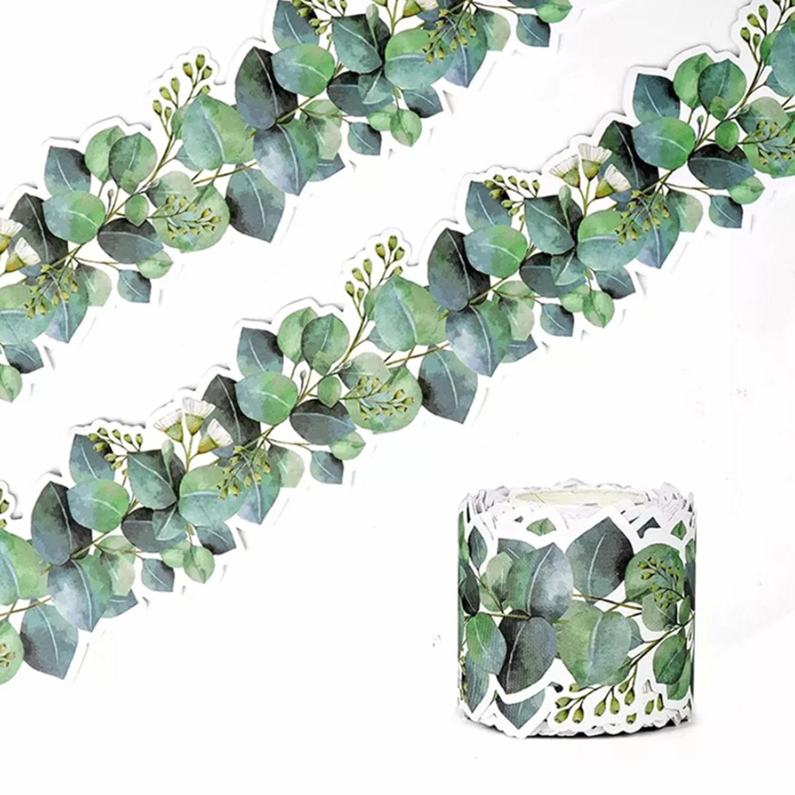 Autocollant Bordure d'eucalyptus Imperméable pour Murs fenêtre
