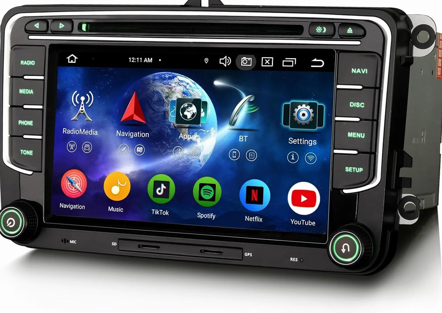 Android 16 4 GB + 64 GB 8-rdzeniowy DVD radio samochodowe GPS nawigacja do VW Passat B6 Golf V VI Touran Skoda Seat Tiguan Jetta T5 Sharan Polo 7 cali ekran dotykowy CarPlay Android Auto DAB+ WiFi 4G