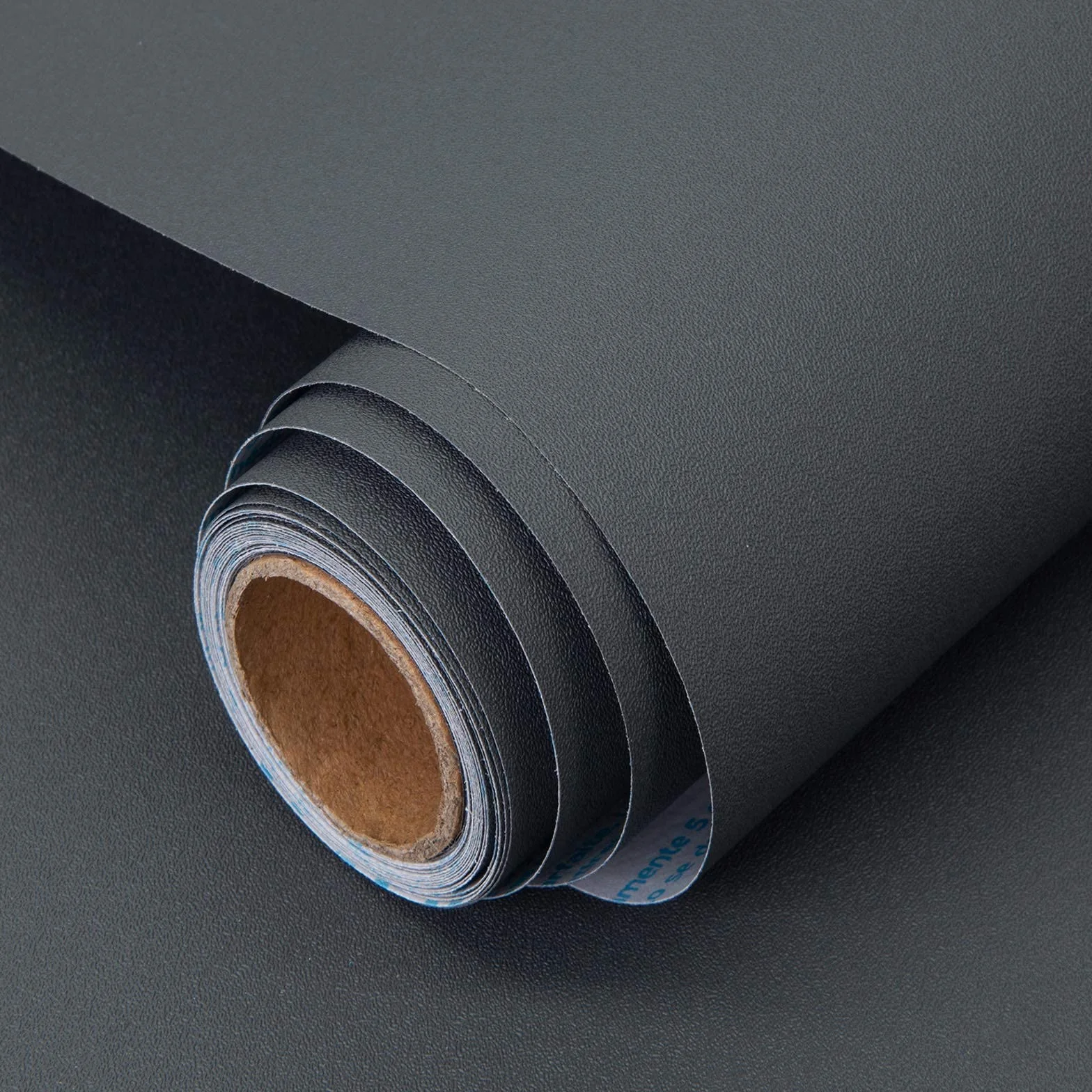 Decoroom Papier Adhésif Meuble Gris Foncé 40x300 cm Film Vinyle Mat Imperméable Décoratif Cuisine Salon