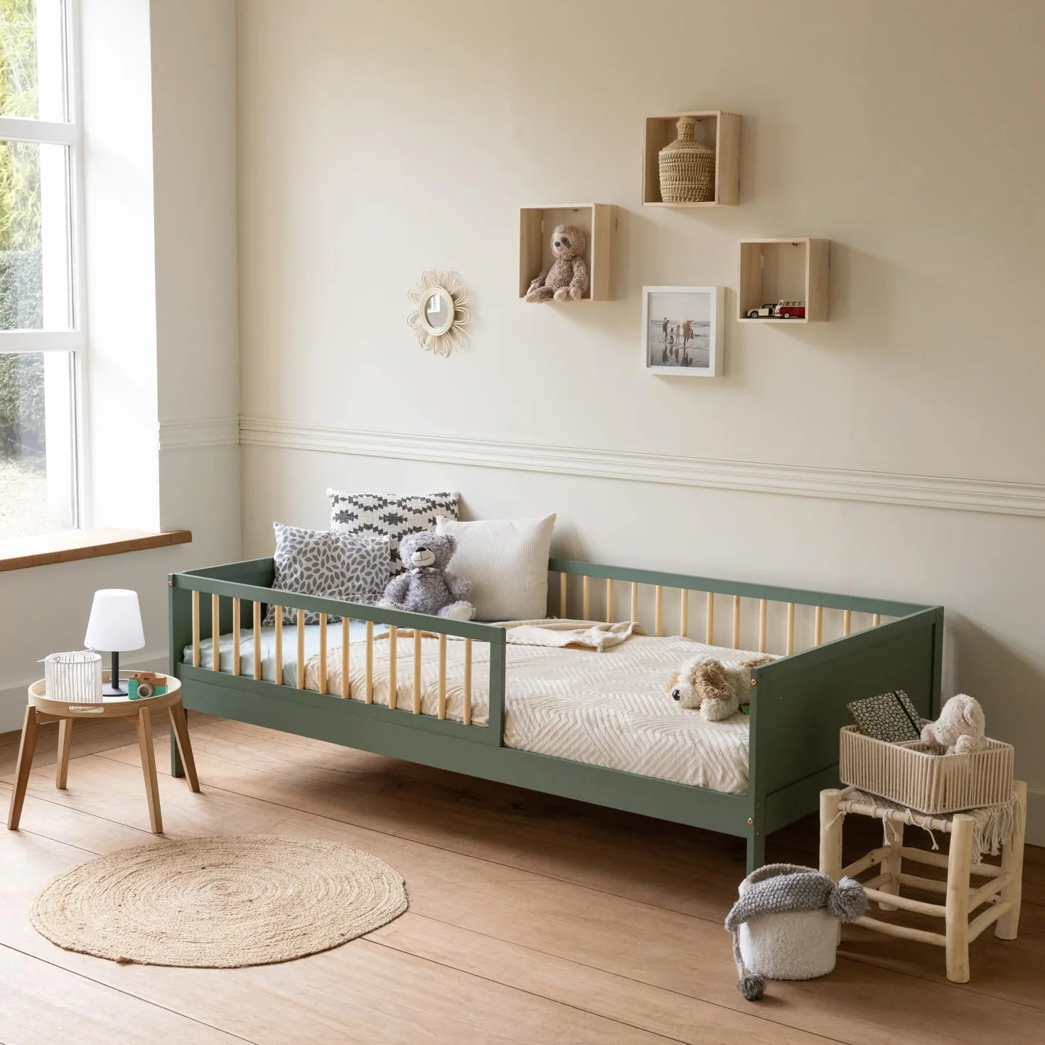 Happy Garden Lit Enfant Adam 190x90 cm Vert avec sommier à Lattes