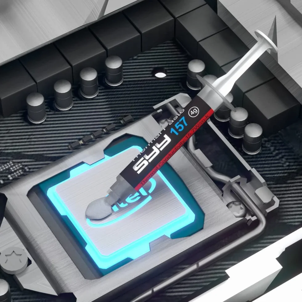 Pâte thermique 8 g avec kit d'outils pour processeur circuit intégré refroidisseurs haute performance à base de carbone