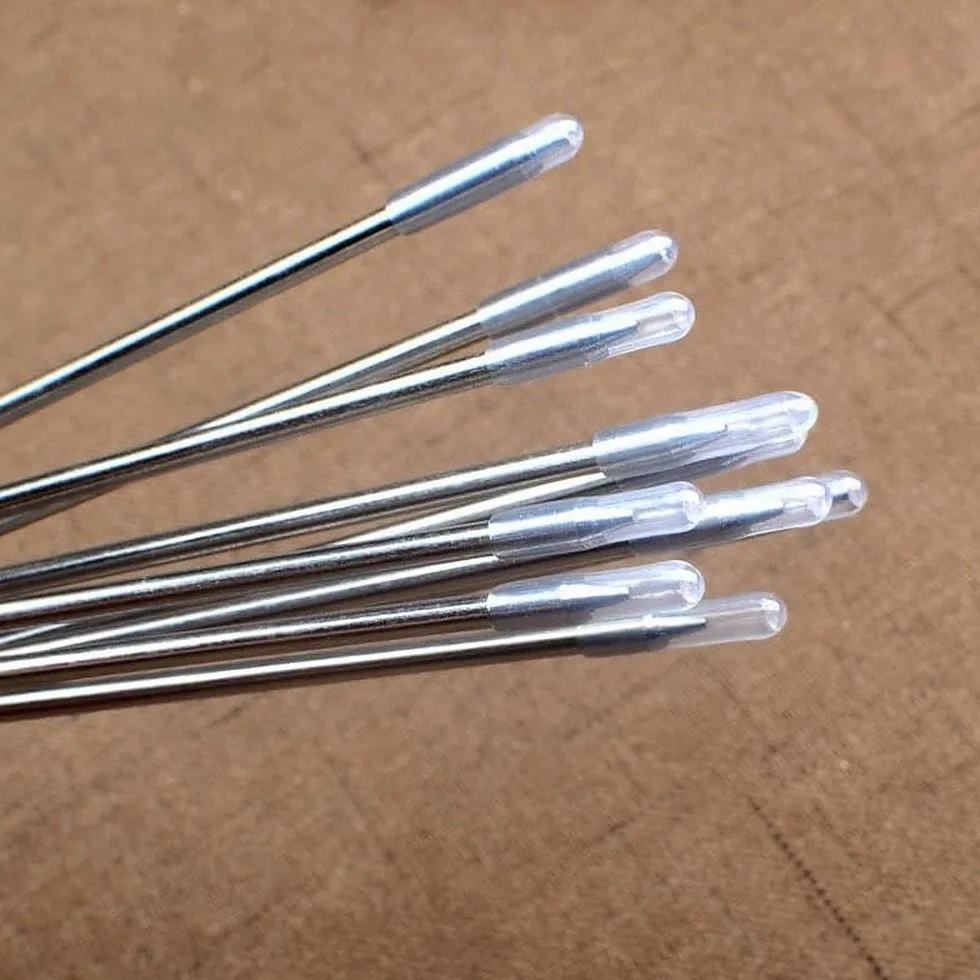 IMEEA Lot de 10 brochettes en acier inoxydable 38 cm pour barbecue