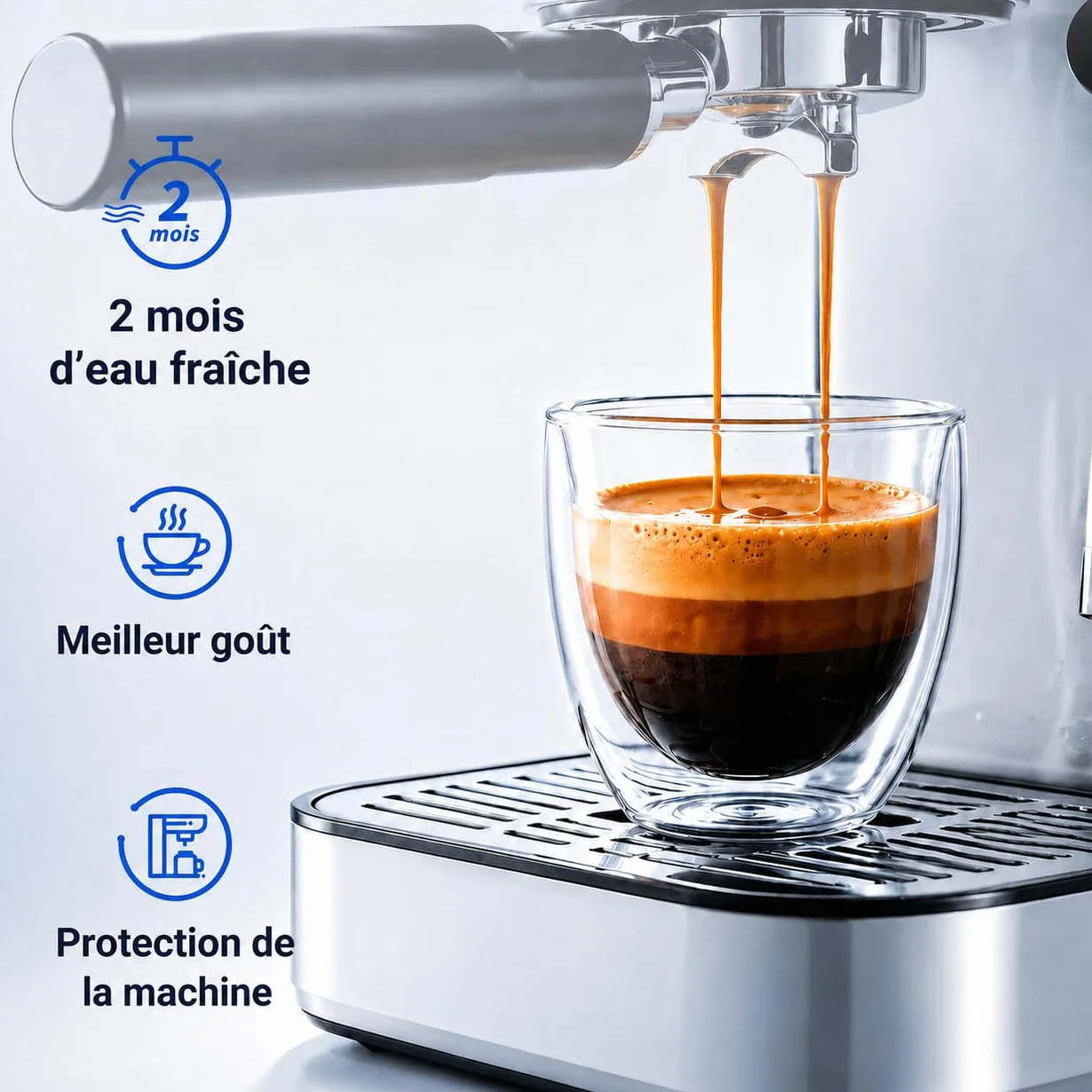 Filtre à eau de rechange Delonghi DLSC002 compatible Dinamica Magnifica S Eletta Explorer ETAM Autentica EPAM ECAM