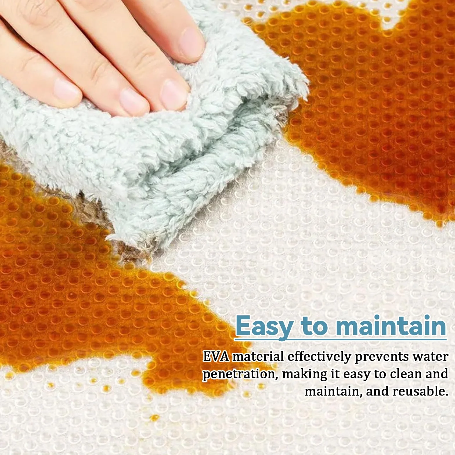 Tapis de tiroir antidérapant EVA imperméable non adhésif découpable 45 x 500 cm