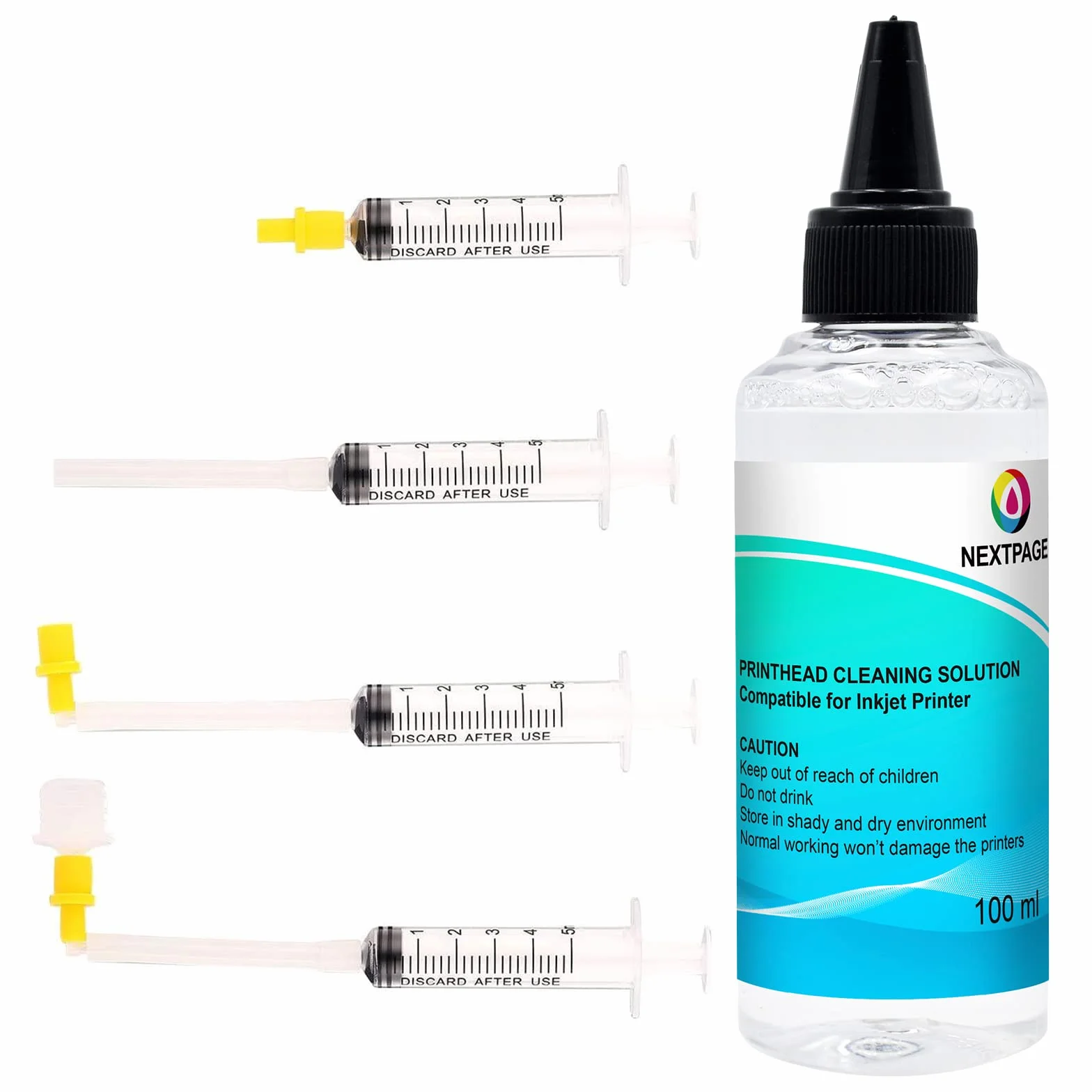 Liquide de nettoyage pour tête d'impression 100 ml Epson HP Canon Brother