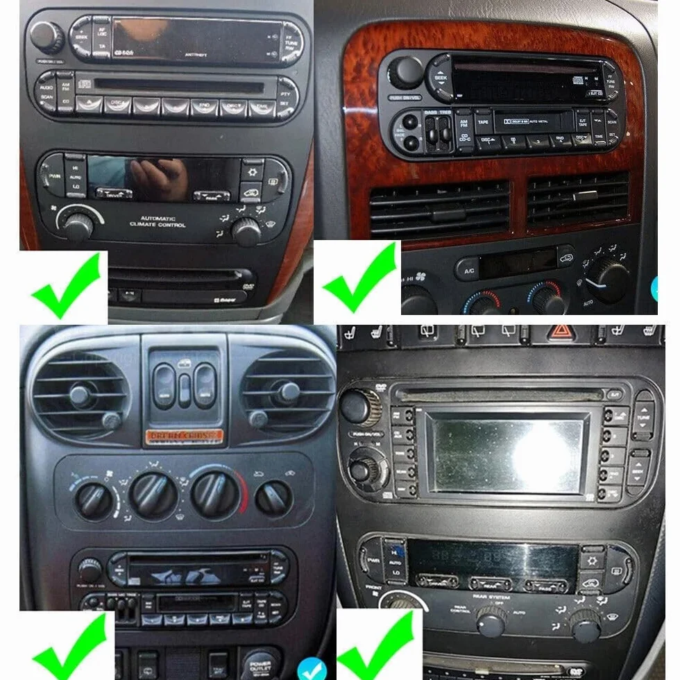 Radio samochodowe z systemem Android 14 do Jeep Liberty 2001-2007, ekran dotykowy 6,86" 2 DIN, radio samochodowe DAB Bluetooth z bezprzewodowym ekranem Carplay z systemem Android, kamera cofania WiFi