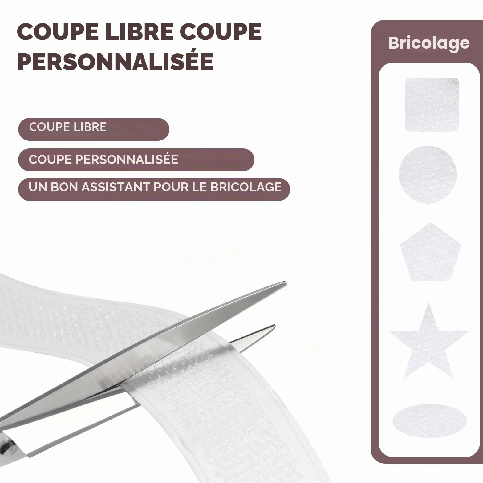 Oderra Bande Adhésive Double Face Blanche 8m x 2cm Scratch Autocollant Puissant pour Cadre Photo Fenêtre Moustiquaire Fixation Sans Percer 2 Rouleaux