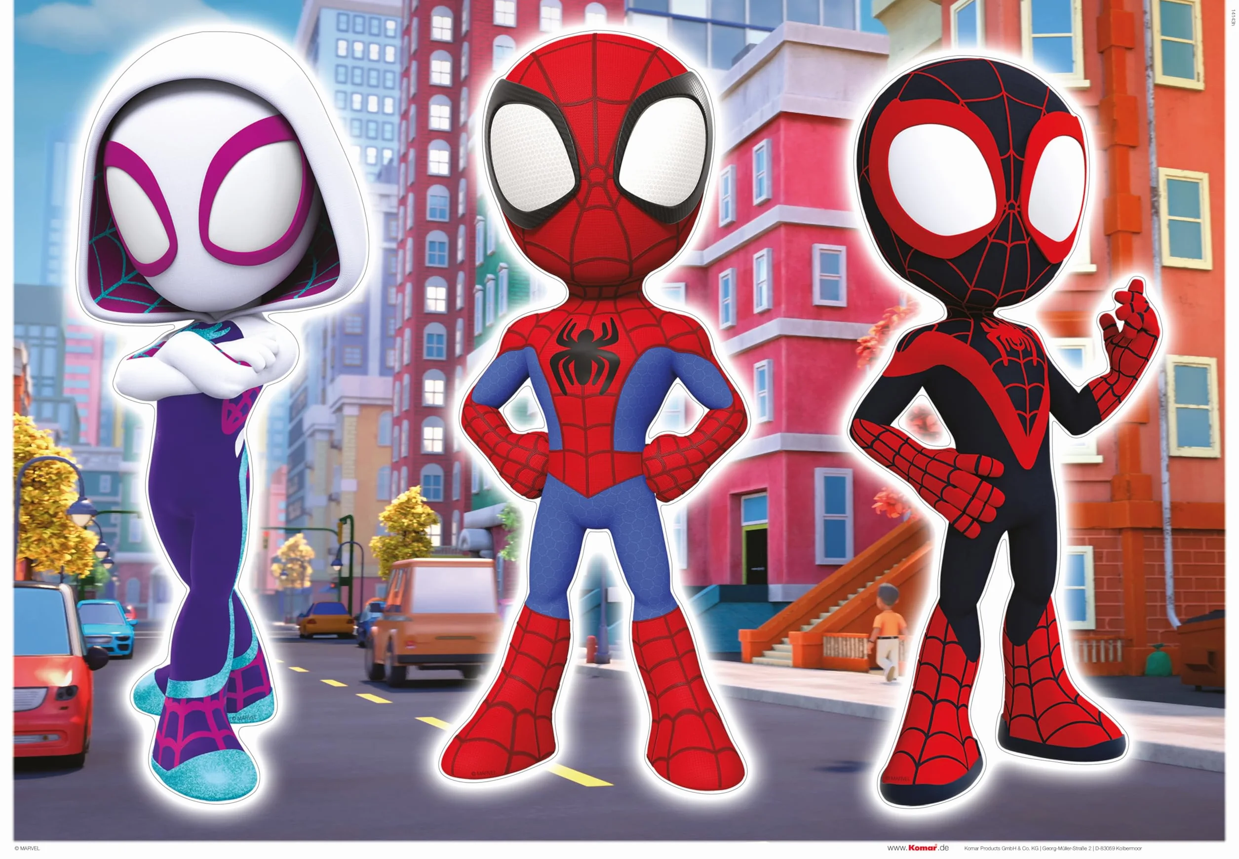 Komar Sticker mural Spidey and His Amazing Friends Trio 50x70 cm Marvel