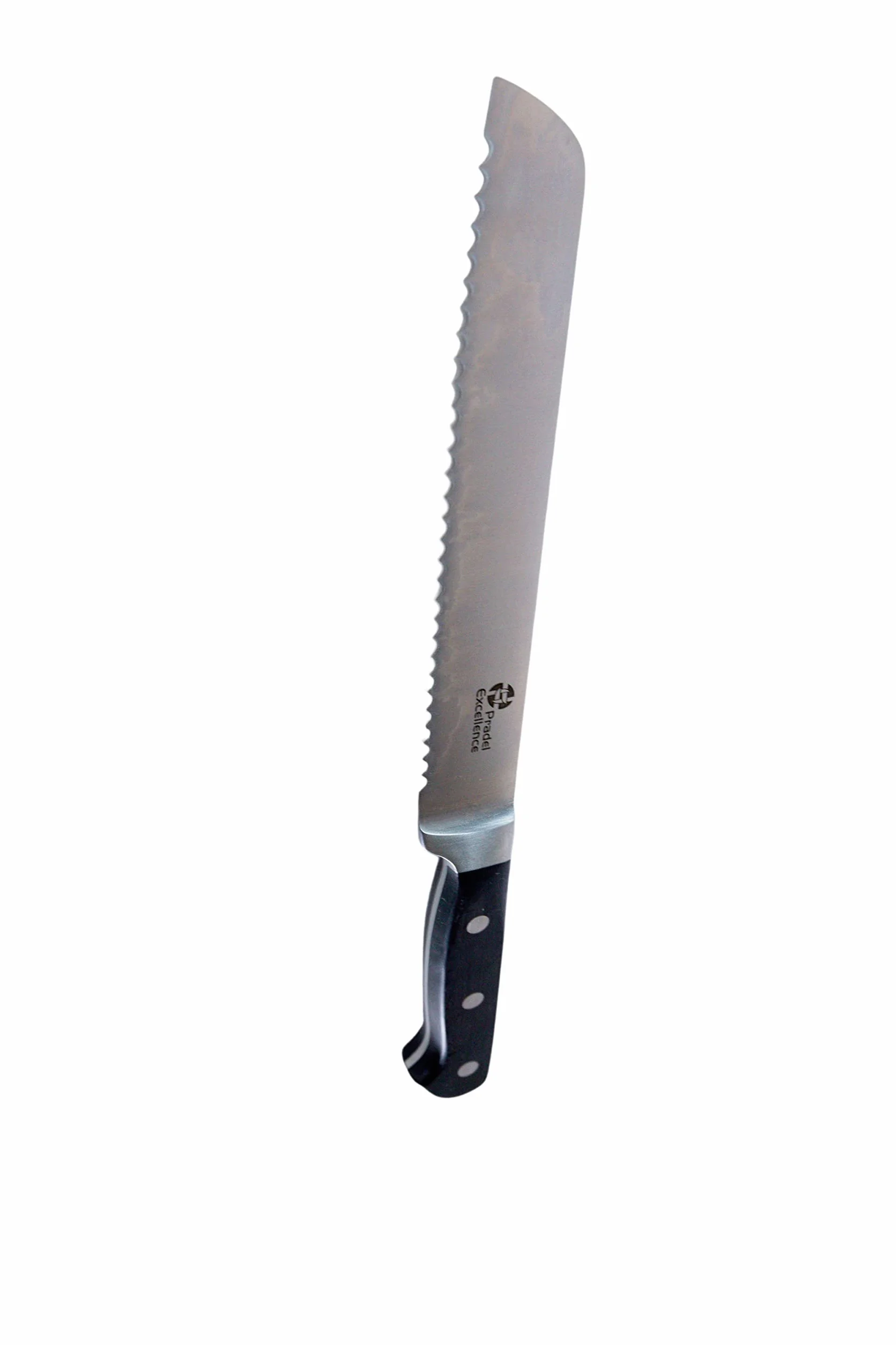 Couteau à Pain Maitre Chef Pradel Excellence Lame 20 cm Acier Inoxydable 3Cr14 Manche POM 33 cm Argent
