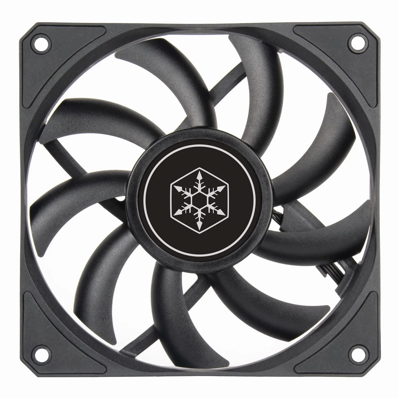 SilverStone Technology Air Slimmer 120 Enhanced Performance Slim Fan 120 mm z pełnozakresowym PWM, (SST-AS120B), czarny