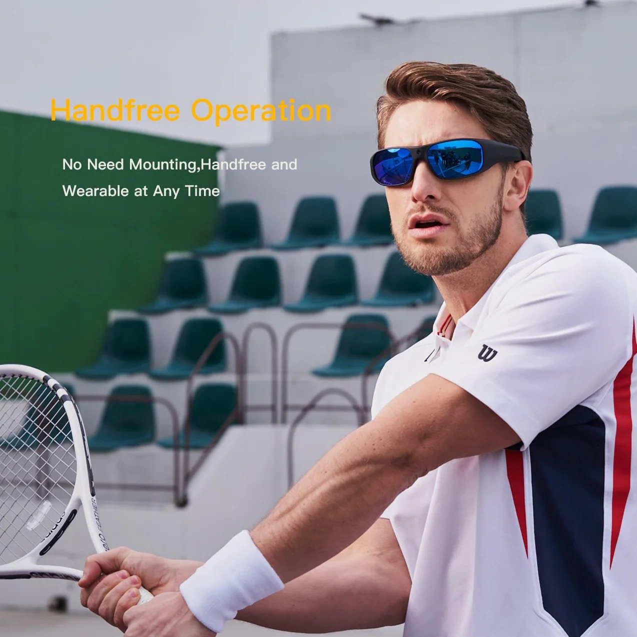 OhO Okulary 4K Ultra HD, 128 GB z wbudowaną pamięcią z soczewkami UV400 do sportów na świeżym powietrzu