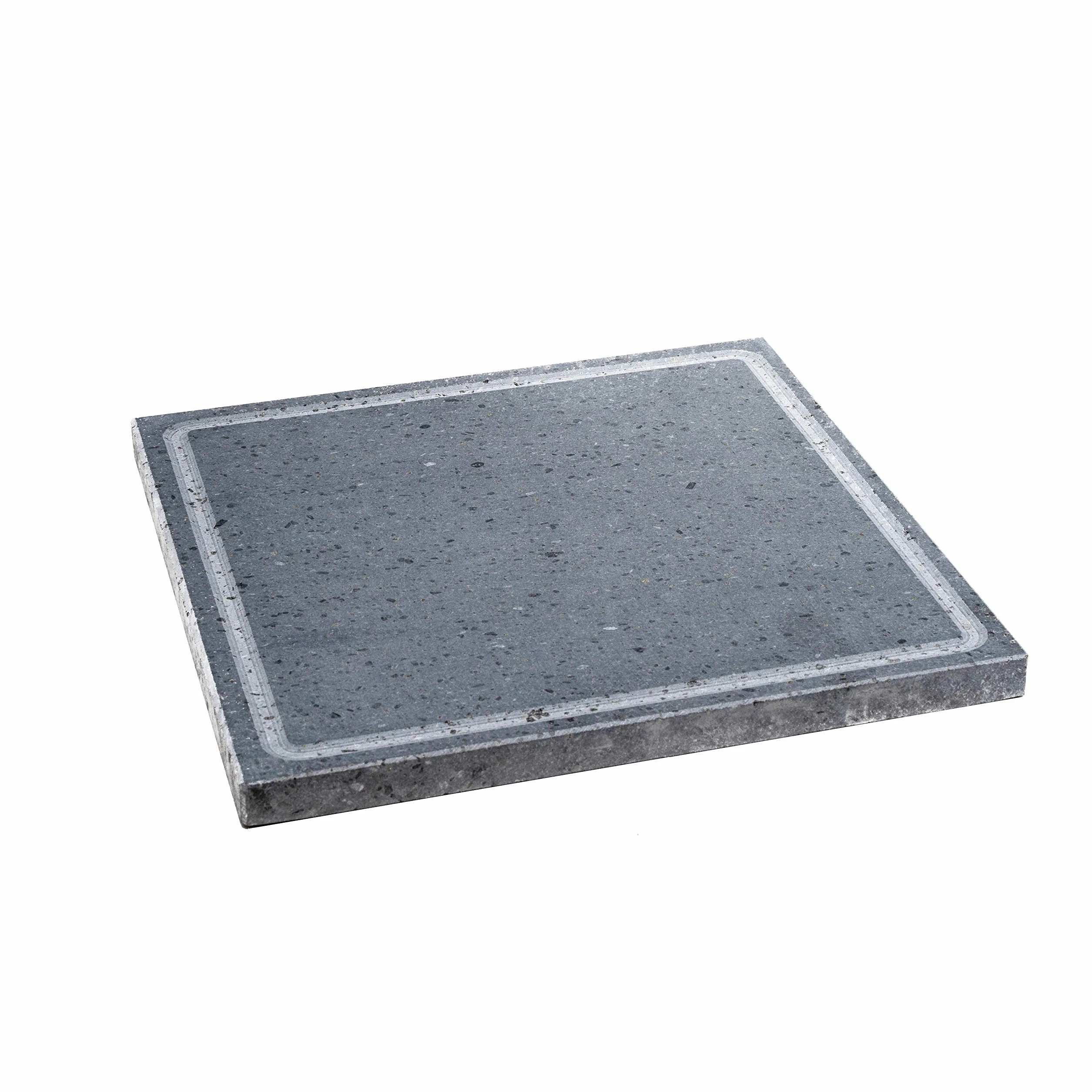 Lava Griller Pierre de lave ETNEA Plaque lévigaée 30 x 30 cm pour four et barbecue cuisson viande, poisson, légumes et pizza Etna Stone & Design (S)