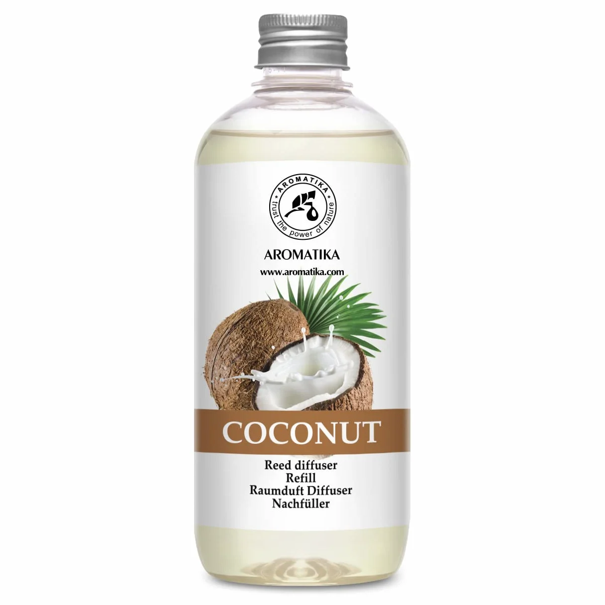 Recharge Diffuseur Parfum Coco 500ml - Reed Diffuser Refill - Assainisseur d'Air Longue Durée