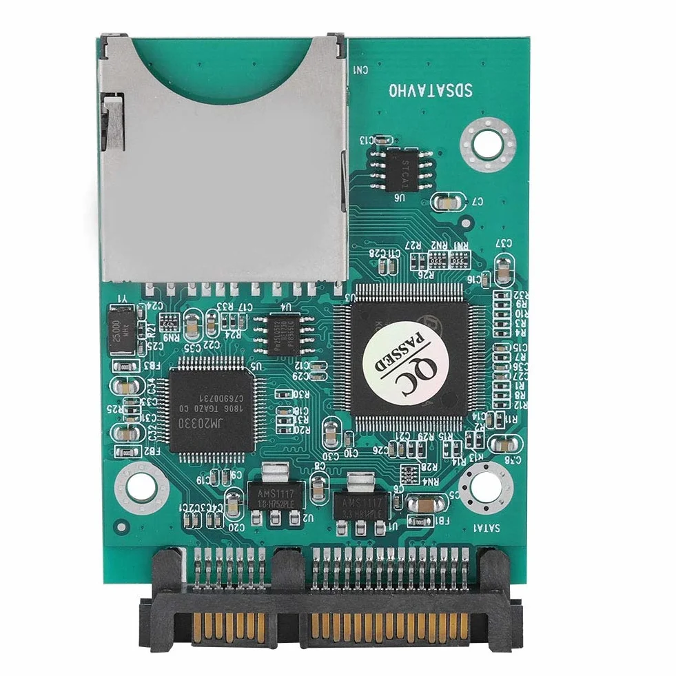 Adaptateur SD vers SATA 22 Mo/s SD/SDHC/SDXC/MMC 2,5" 7+15P Convertisseur