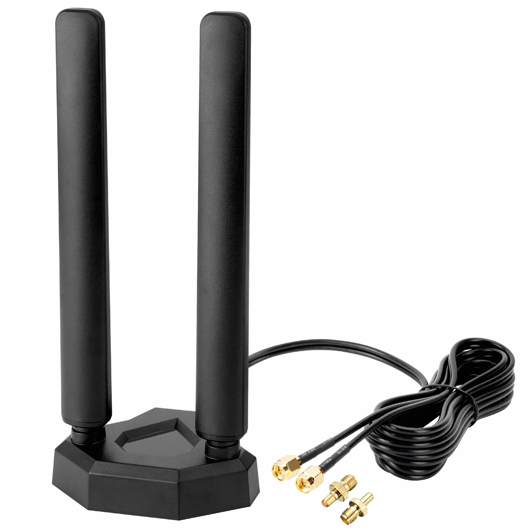 Antena 4G LTE/5G Sub-6 SMA TS9 męski szerokopasmowy 8dbi 600-3980MHz antena radiacyjna z podstawą magnetyczną, kabel 2 metry Kompatybilny z routerem 5G 4G LTE