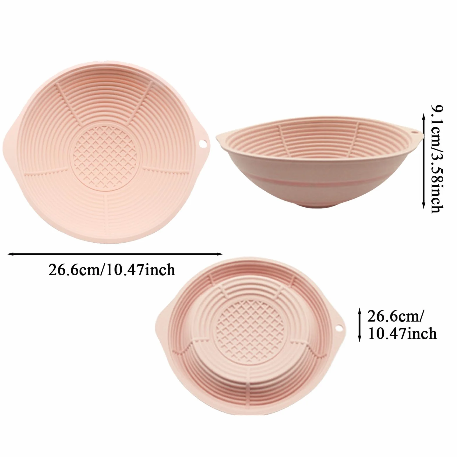 Bassin de Glace pour le Visage en Silicone Pliable Bol de Bain Visage Soins Cutanés