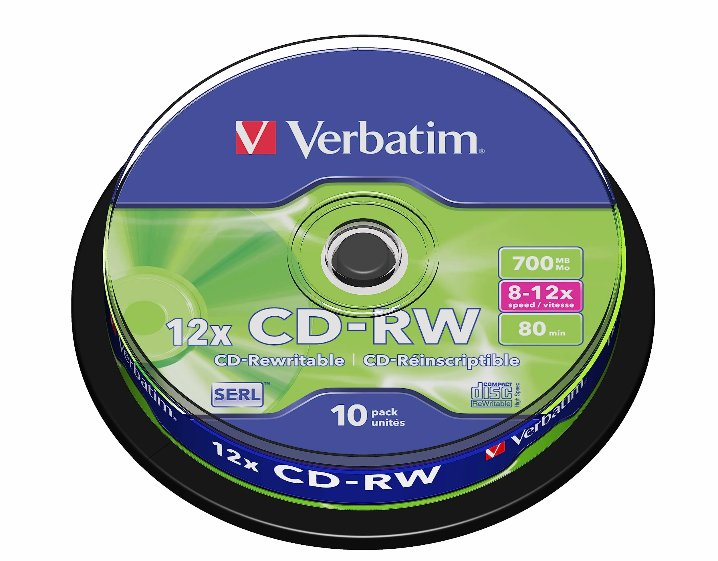 Verbatim CD-RW 12x 10-pack Optical Media