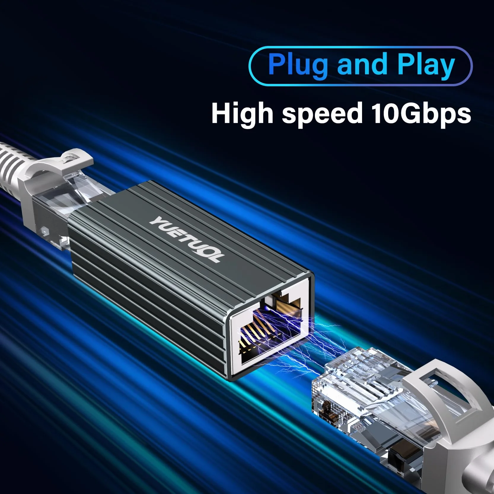 RJ45 przedłużacz kabla LAN - Ethernet kabel sieciowy 10 gigabitów do kabli sieciowych, łącznik sieciowy, kabel krosowy, Cat8, Cat7, Cat6, Cat5e, Cat5