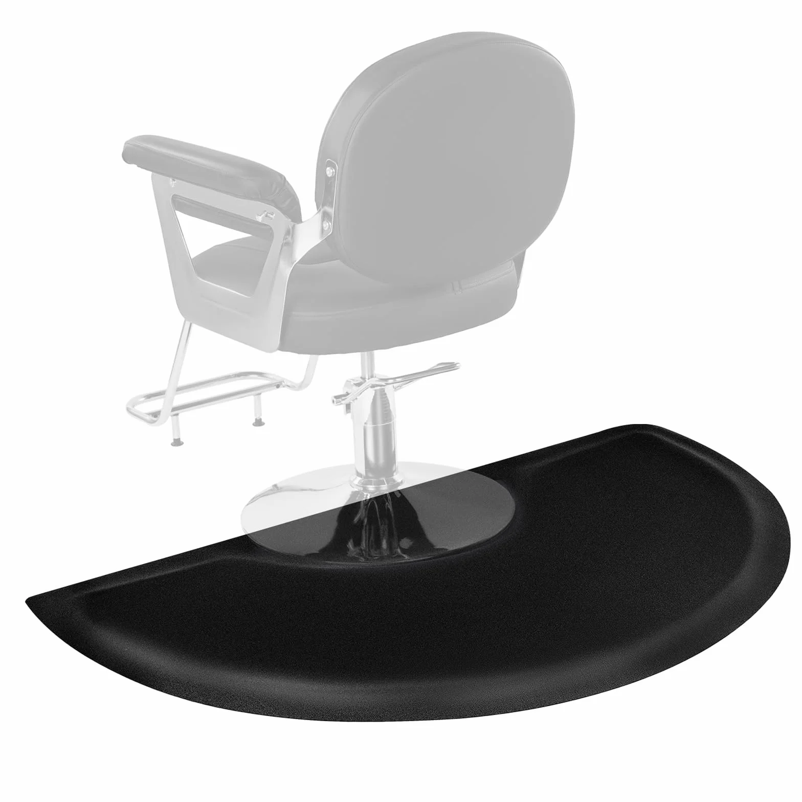 VEVOR Tapis de Chaise de Salon Coiffure, 1520x910x13 mm, Tapis de Sol Salon Coiffeur Anti-fatigue pour Base de Chaise Circulaire, avec Surface PVC, Facile à Nettoyer, Bords Biseautés Anti-trébuchement