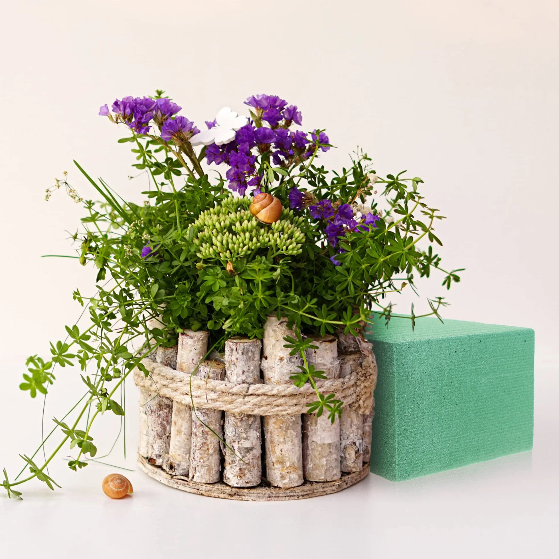 com-four® 3X Masses de bouchage pour Compositions Florales - Mousse Fleurs fraîches Mariage Anniversaire