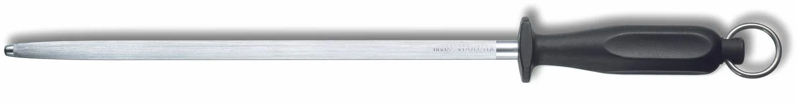 Victorinox Fusil de boucher rond taillage fin, Plastique, Noir/Argent, 30 x 5 x 5 cm
