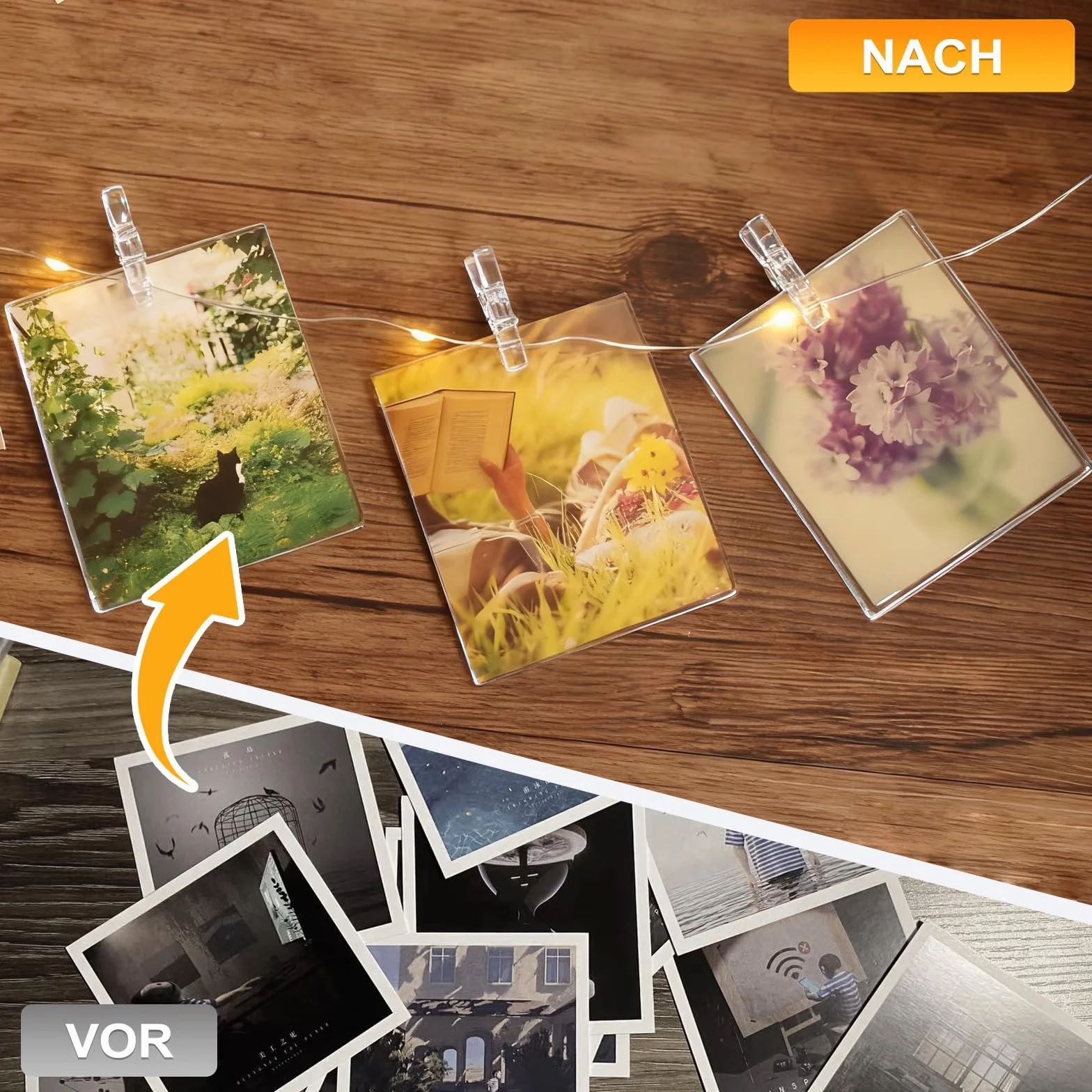 Pinces À Linge Transparentes Miniatures 2,5CM, Plastique pour Photos - Lot de 150