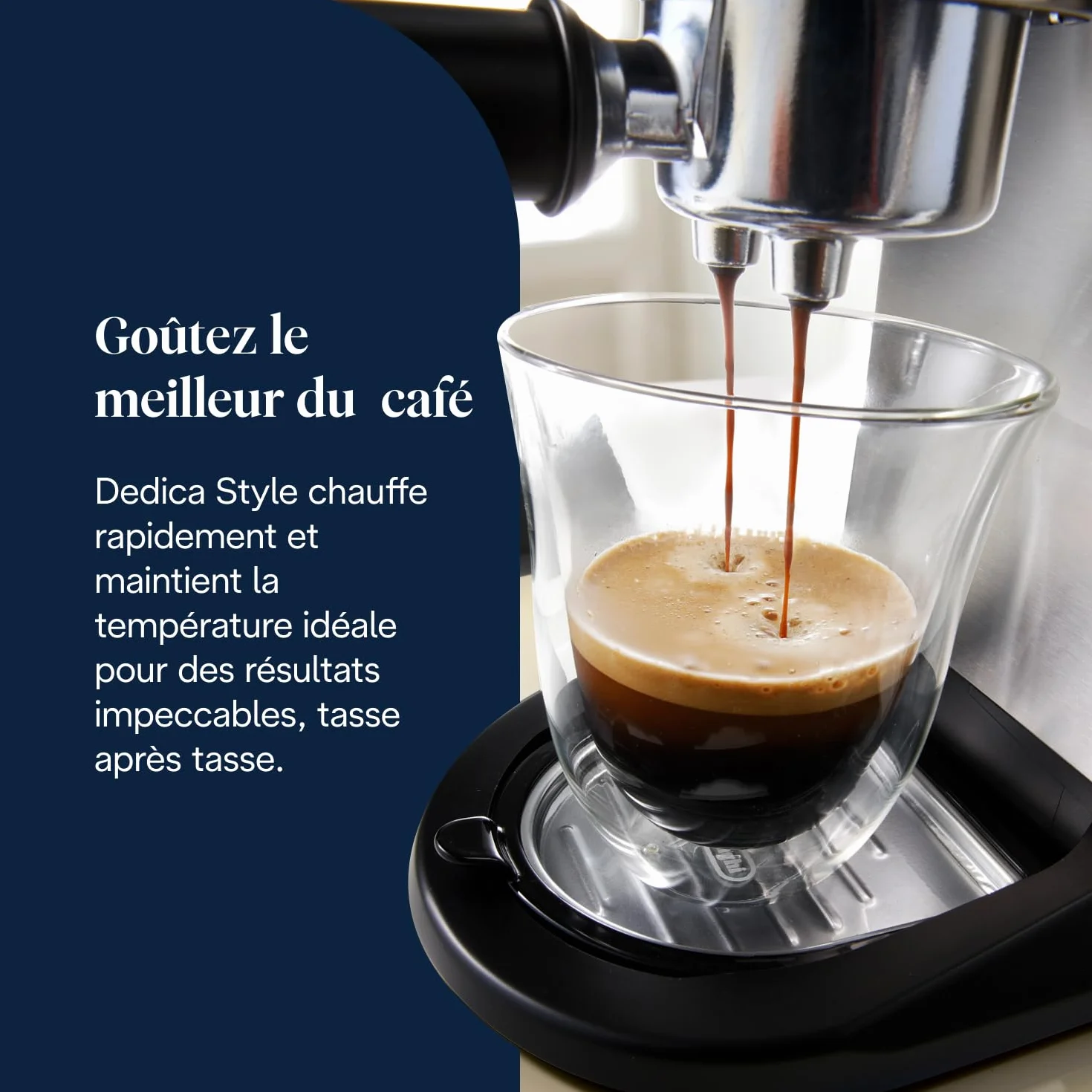 De'Longhi Dedica Style EC685.M Machine à Expresso 15 cm 1 L Métal Dosettes E.S.E