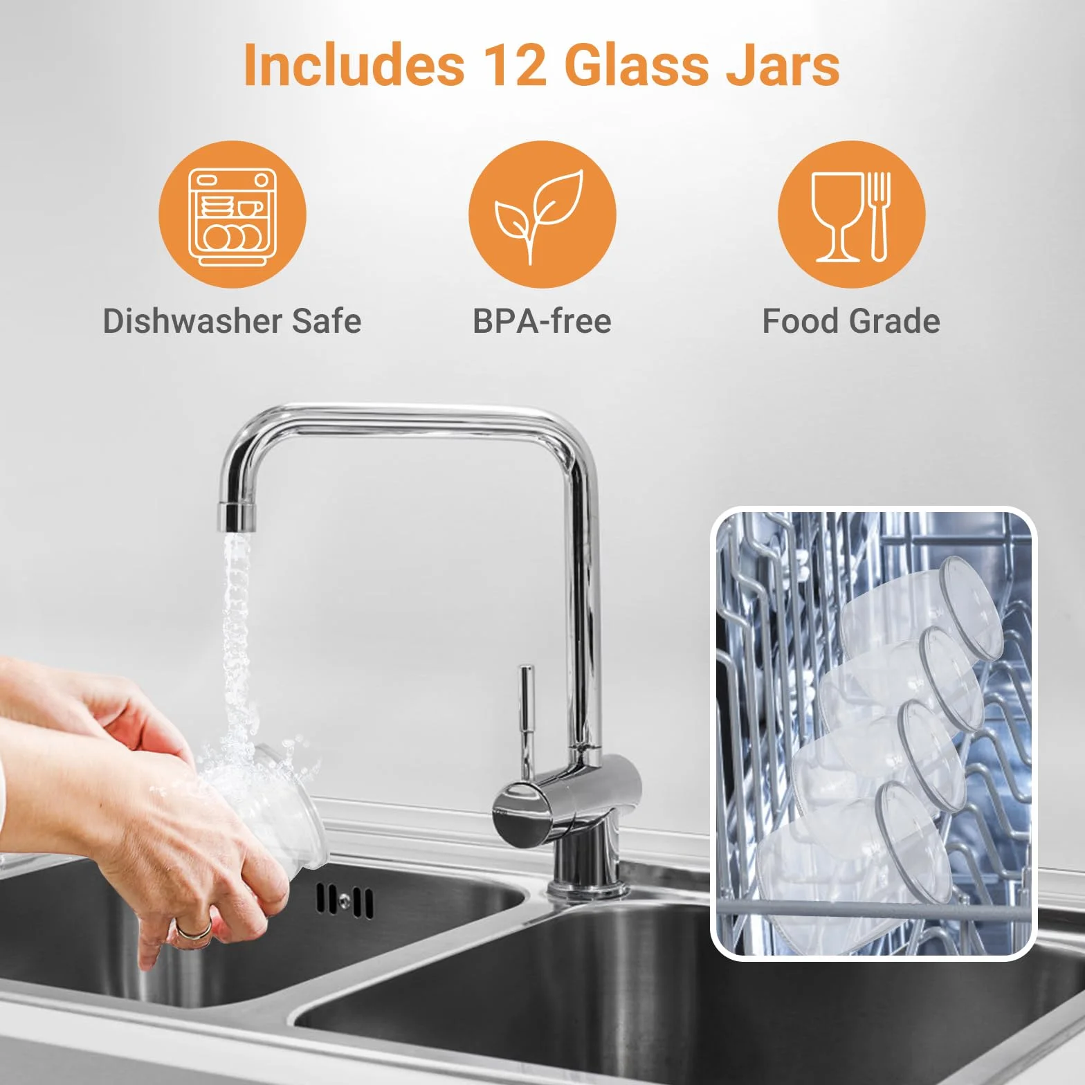 Todeco Yaourtière Électrique avec 12 Pots en Verre de 180ml, Machine à Yaourt Maison en Acier Inoxydable, Écran LCD, Thermostat Réglable et Minuterie, pour Préparer du Yaourt Grecs et Aromatisés