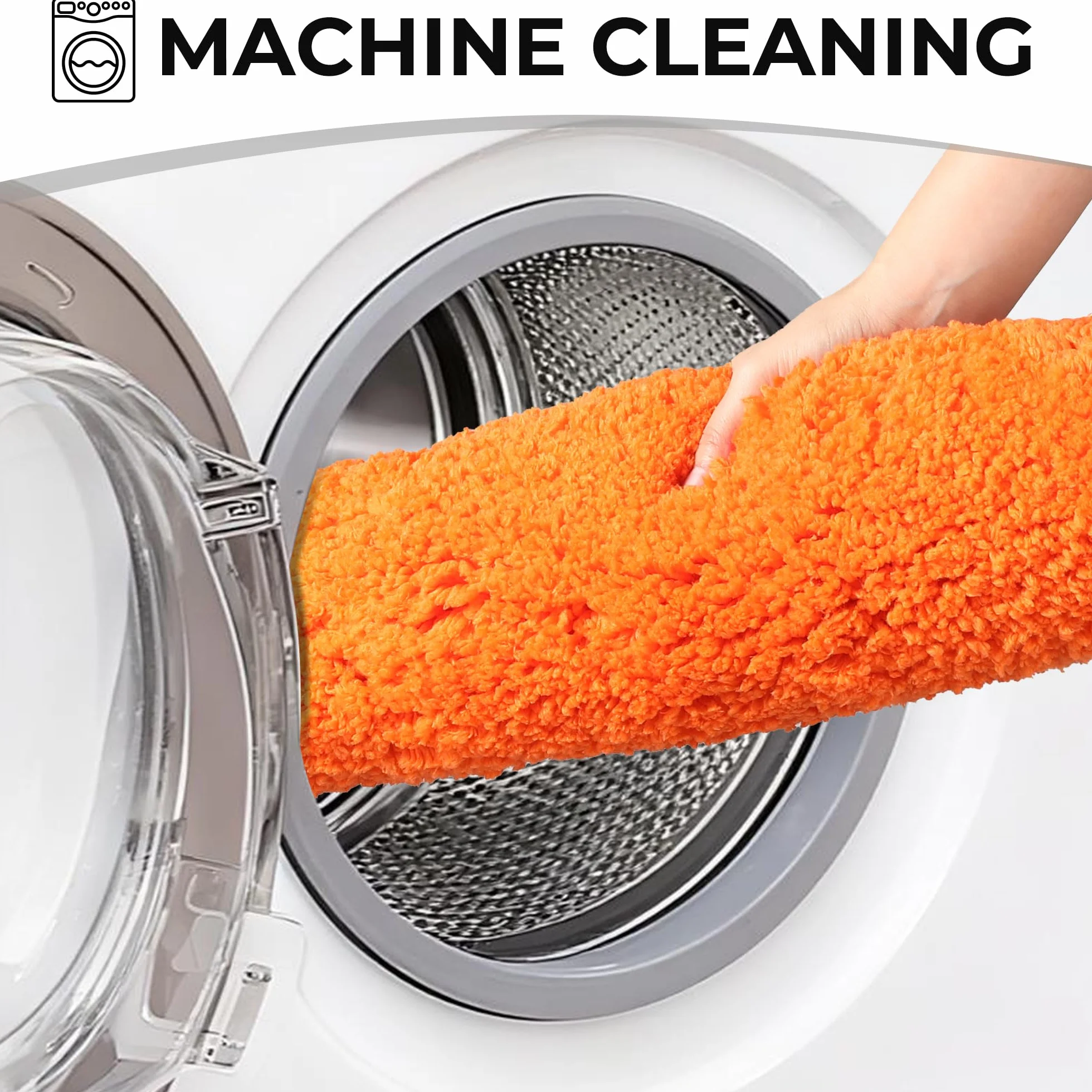 Tapis de Bain Antidérapage en Forme de U 50x50cm Microfibre Douce Absorbant Lave à Machine